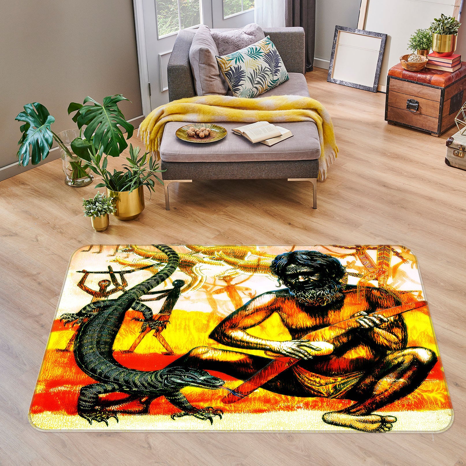 3D Lizard People 76041 Non Slip Rug Mat