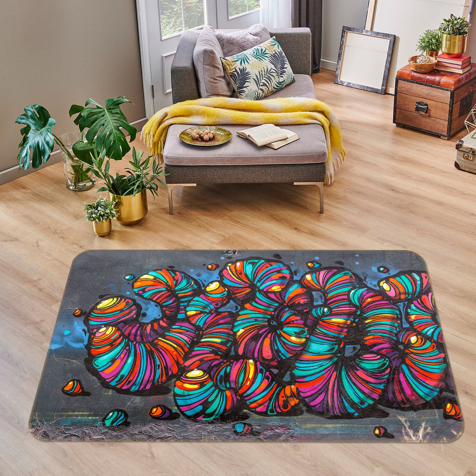 3D Color 35064 Non Slip Rug Mat