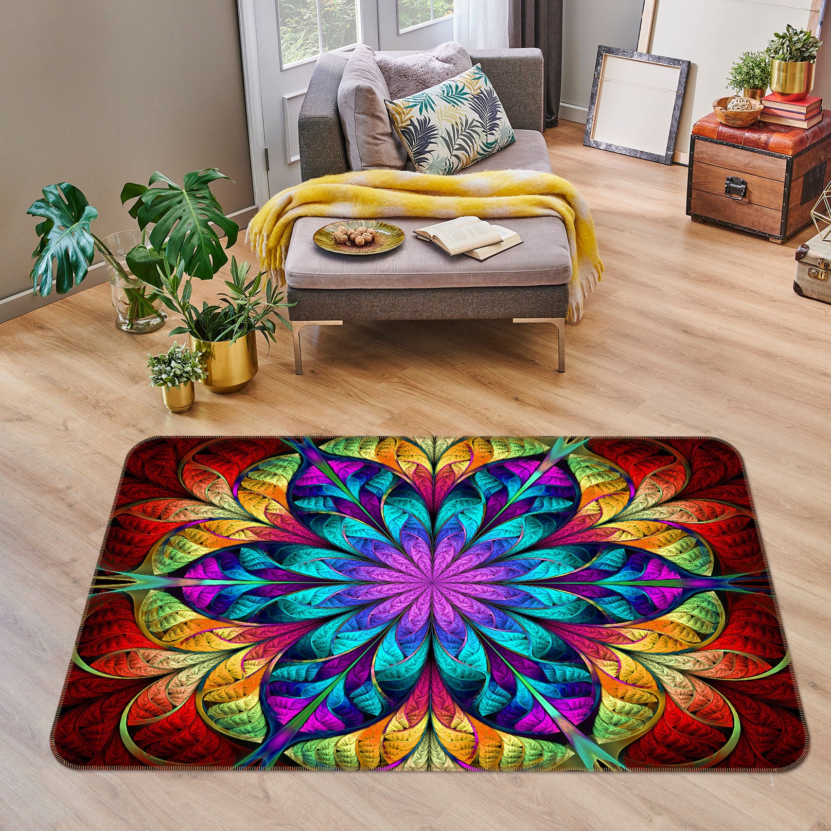 3D Pattern 30177 Non Slip Rug Mat