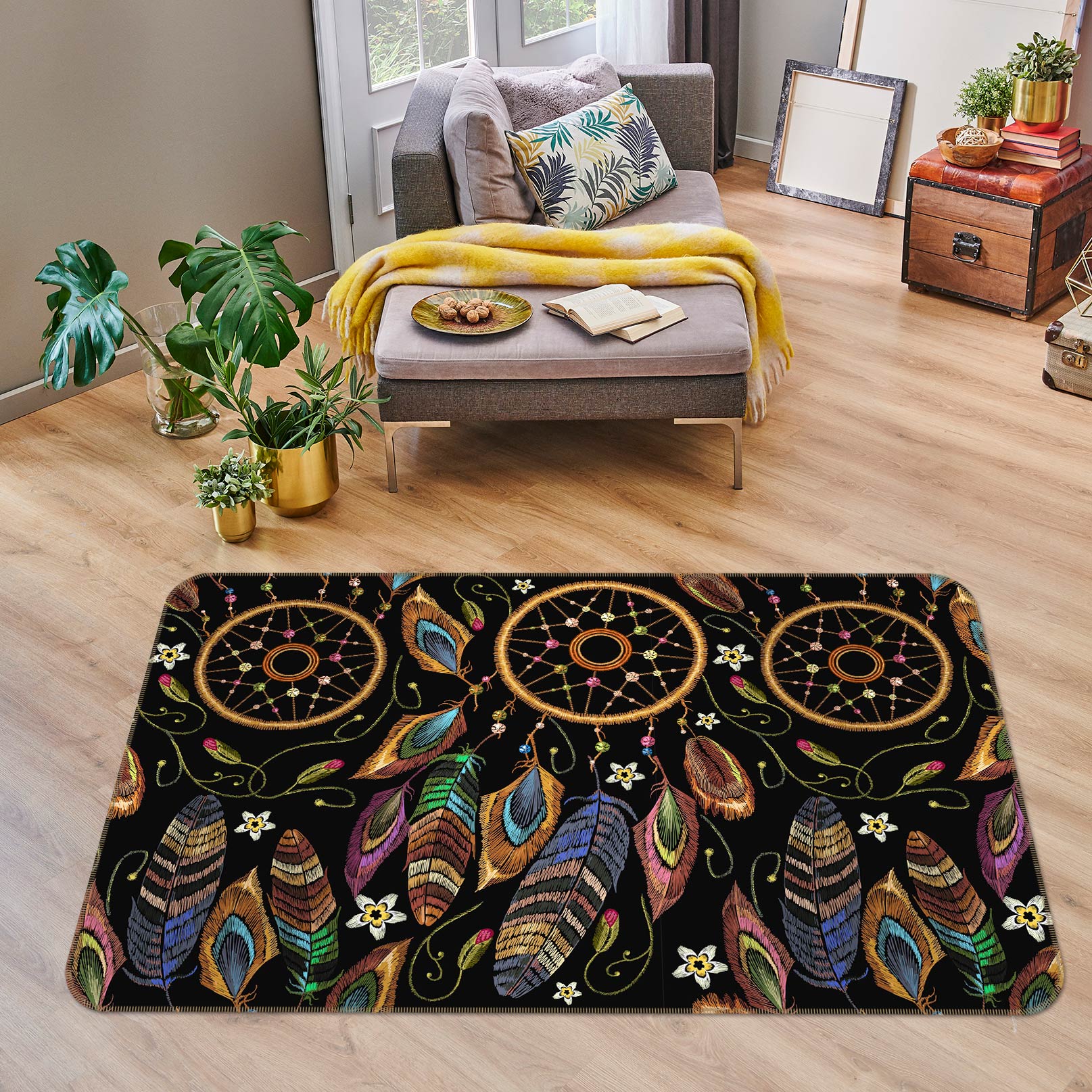 3D Dreamcatcher 37044 Non Slip Rug Mat