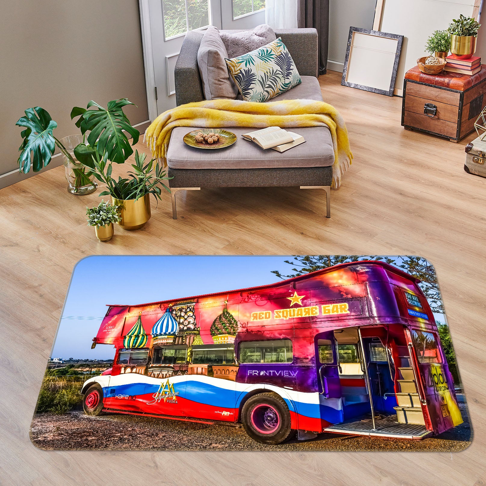 3D Bus Car 38202 Vehicle Non Slip Rug Mat
