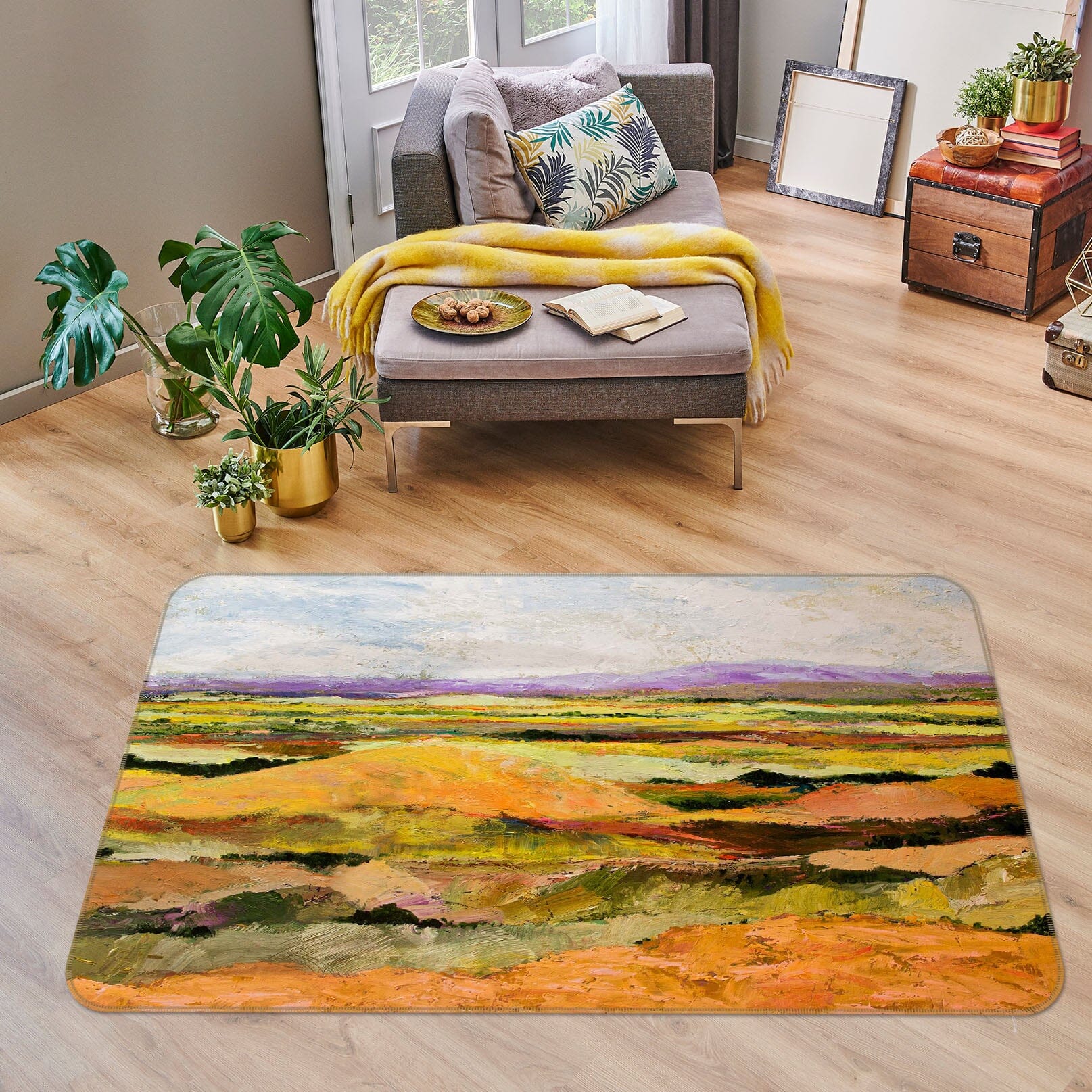 3D Autumn Field 1052 Allan P. Friedlander Rug Non Slip Rug Mat Mat AJ Creativity Home