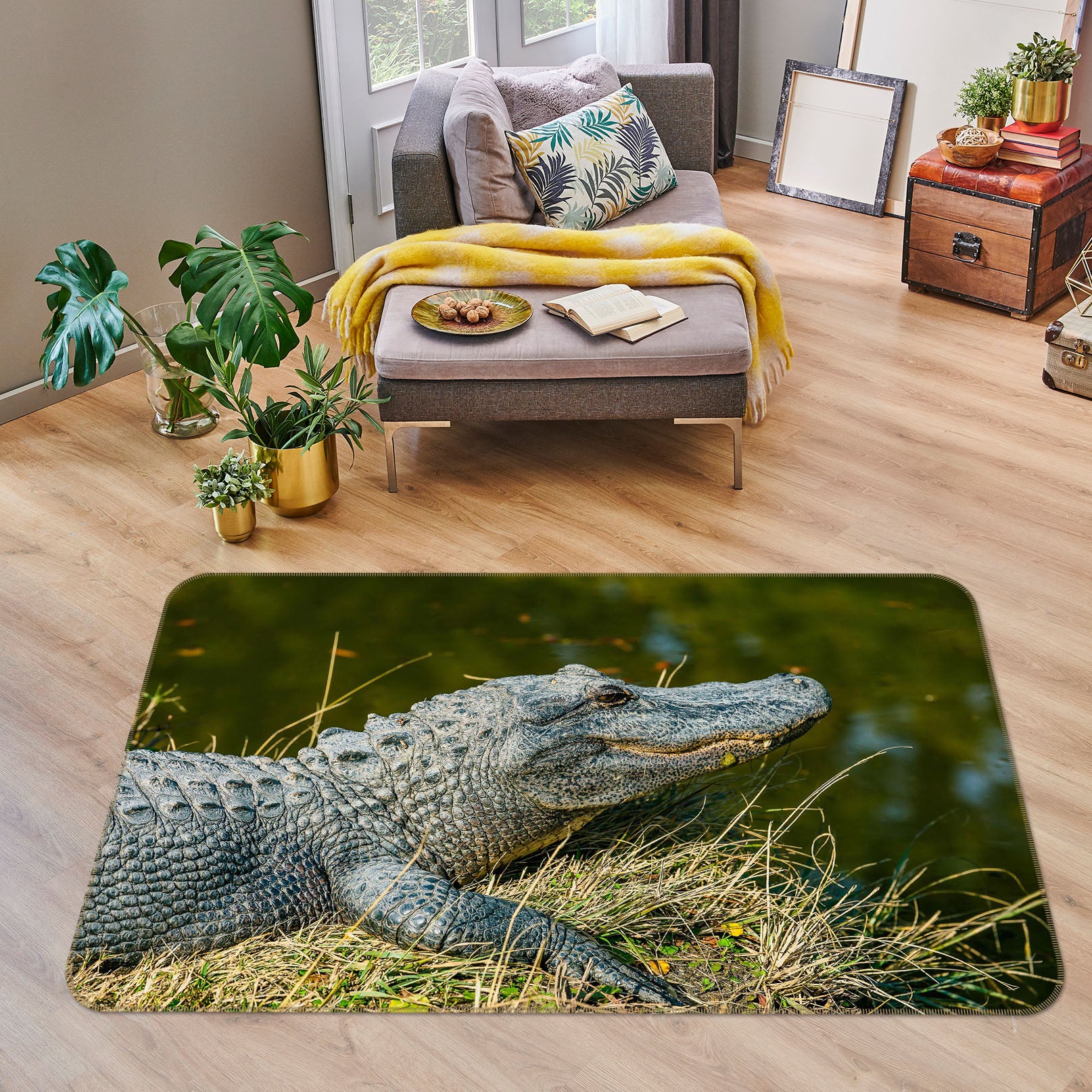 3D Crocodile 38166 Animal Non Slip Rug Mat