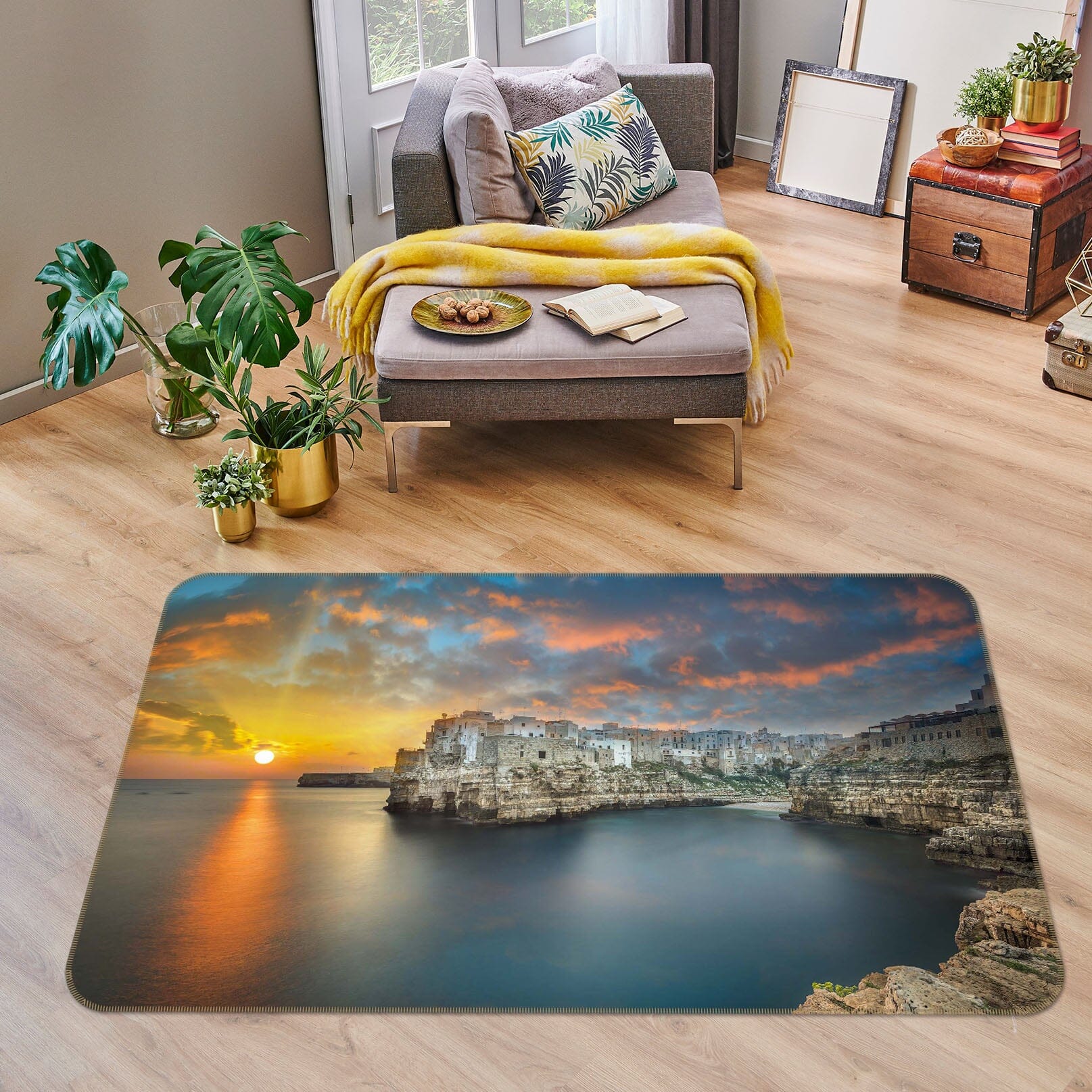 3D Water City 1158 Marco Carmassi Rug Non Slip Rug Mat Mat AJ Creativity Home