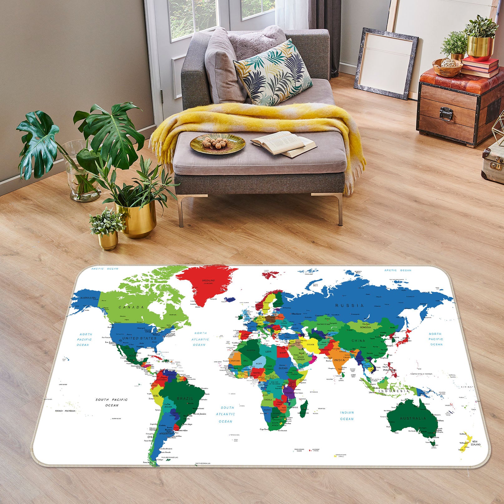 3D Map 35009 Non Slip Rug Mat