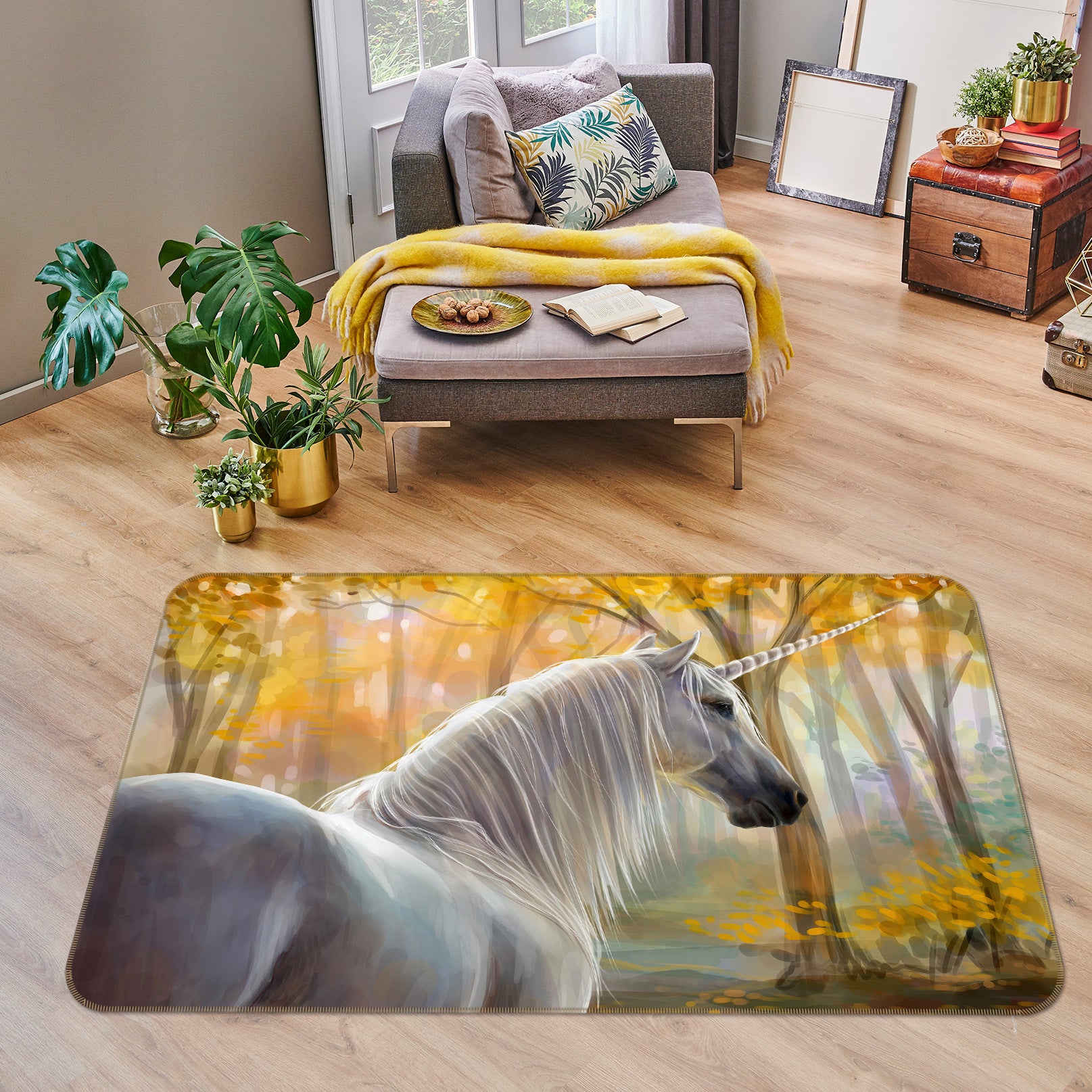 3D Maple Horse 022 Animal Non Slip Rug Mat