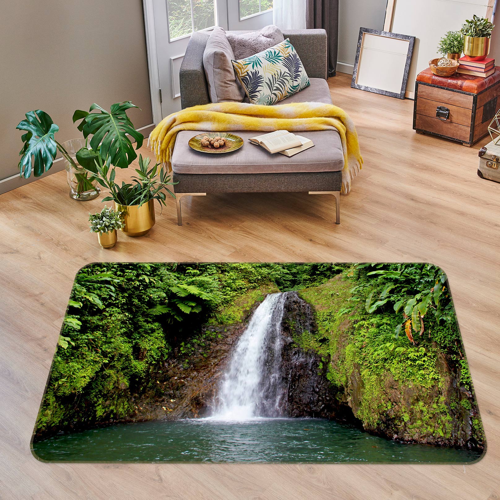 3D Waterfall 75232 Non Slip Rug Mat