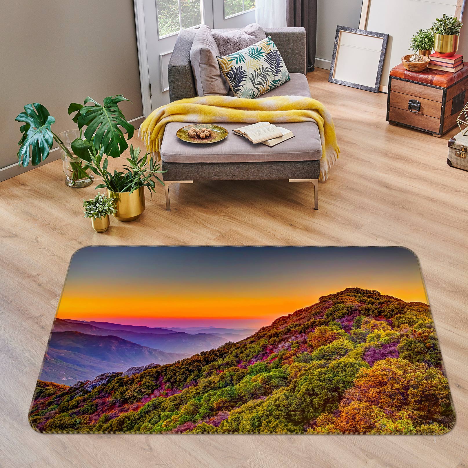 3D Mountains 77016 Non Slip Rug Mat