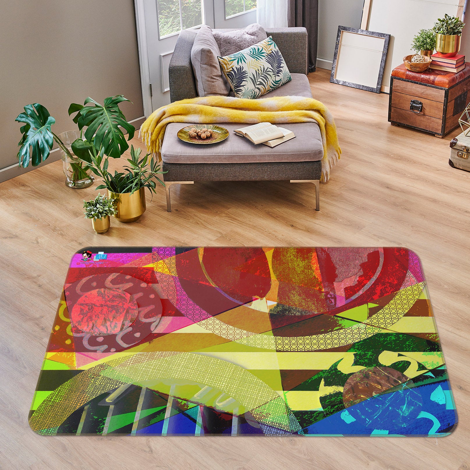 3D Color Texture 19164 Shandra Smith Rug Non Slip Rug Mat