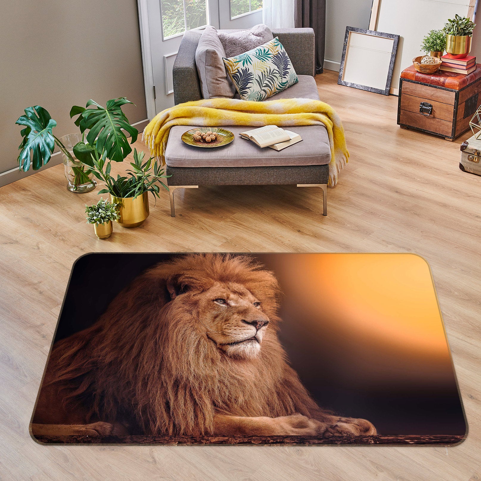 3D Lion 30029 Non Slip Rug Mat