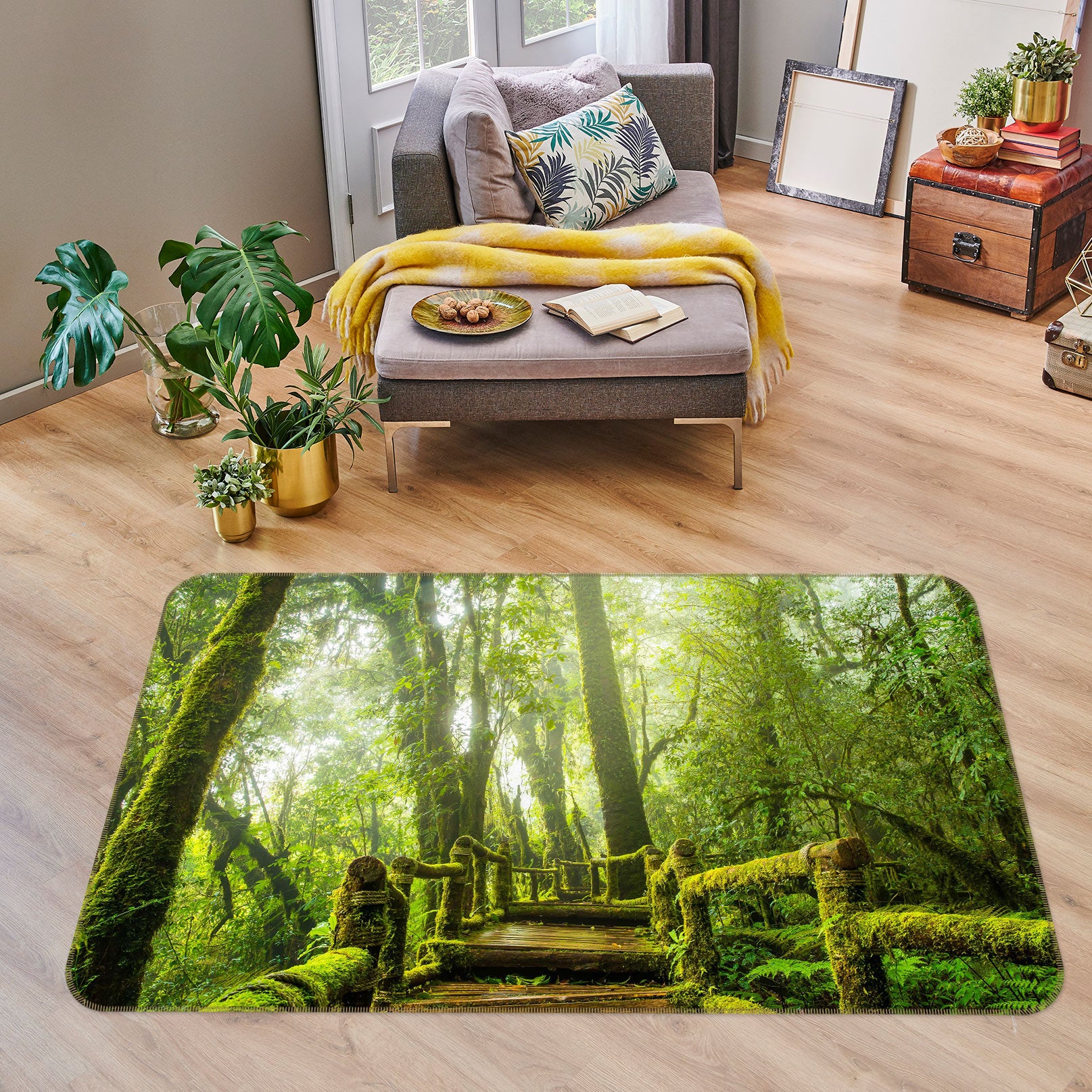 3D Forest 77223 Non Slip Rug Mat