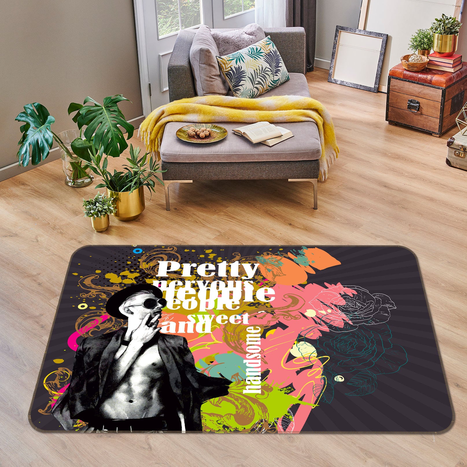 3D Color Man 77108 Non Slip Rug Mat