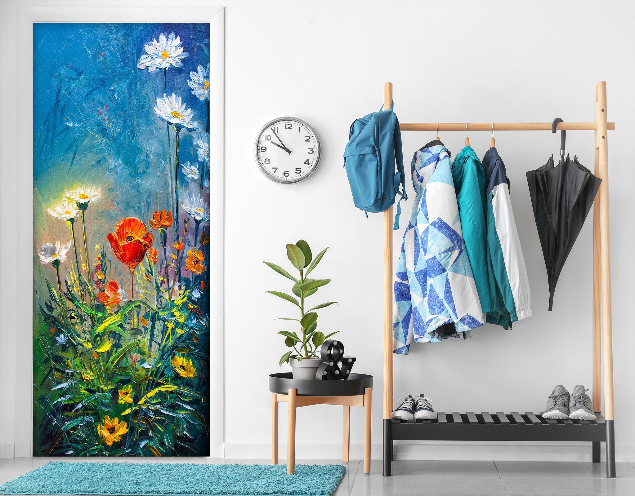 3D Flowers 24108 Door Mural