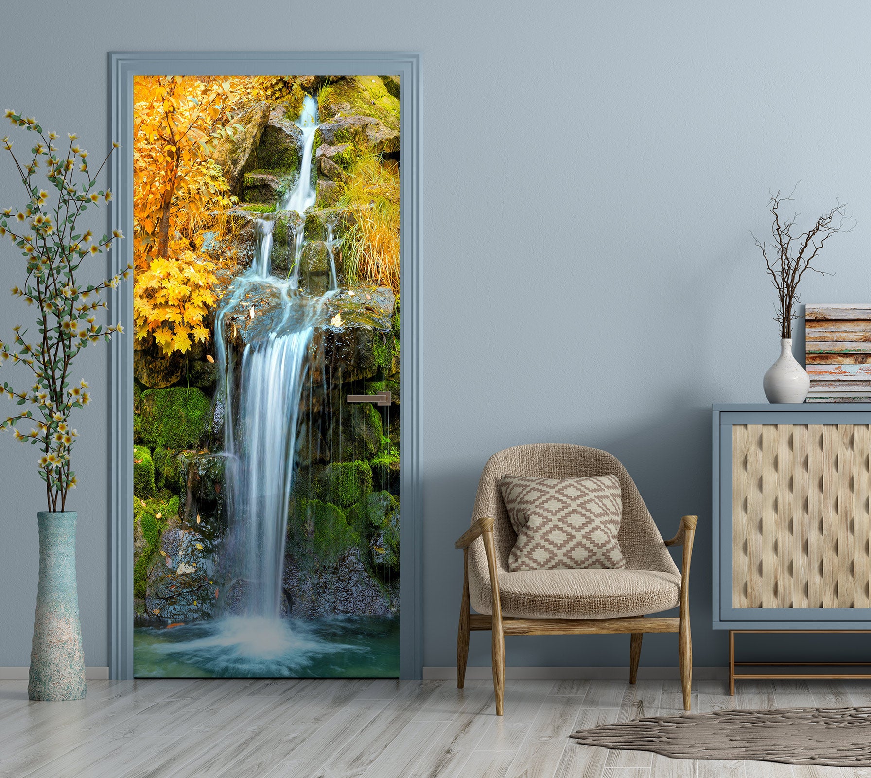 3D Waterfall 24109 Door Mural