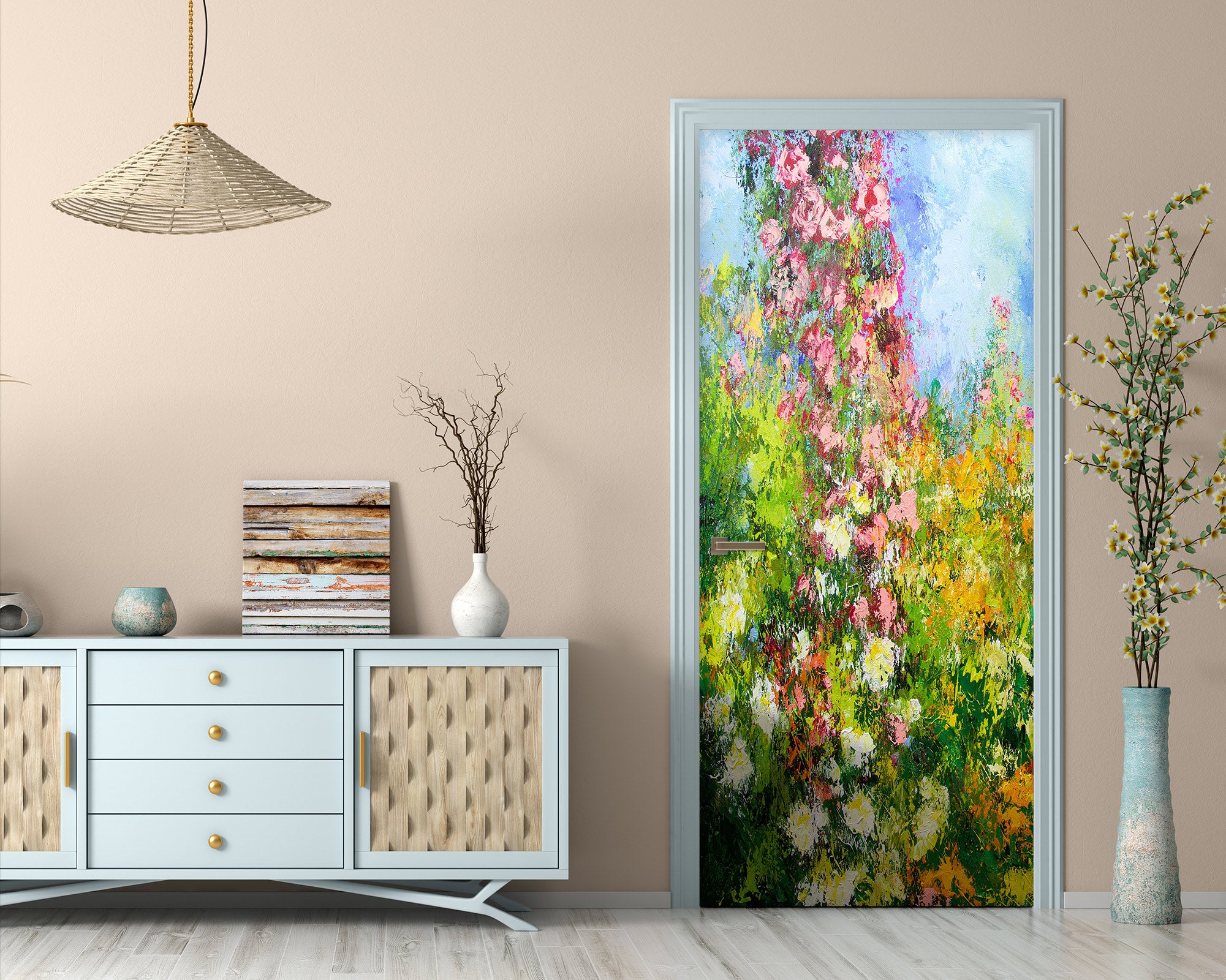 3D Flower Bush Vine 93108 Allan P. Friedlander Door Mural
