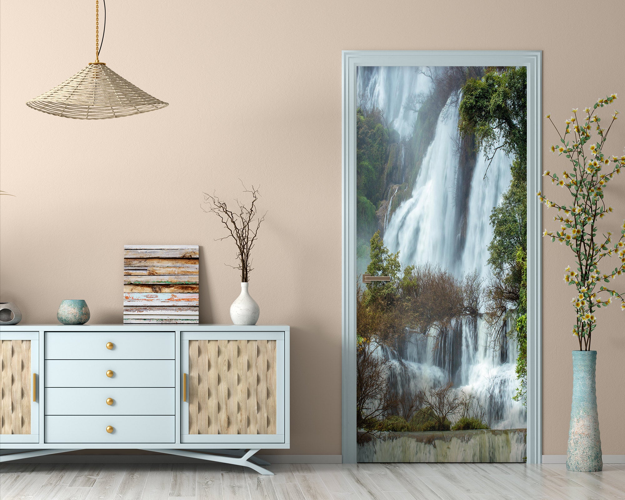 3D Waterfall 24119 Door Mural