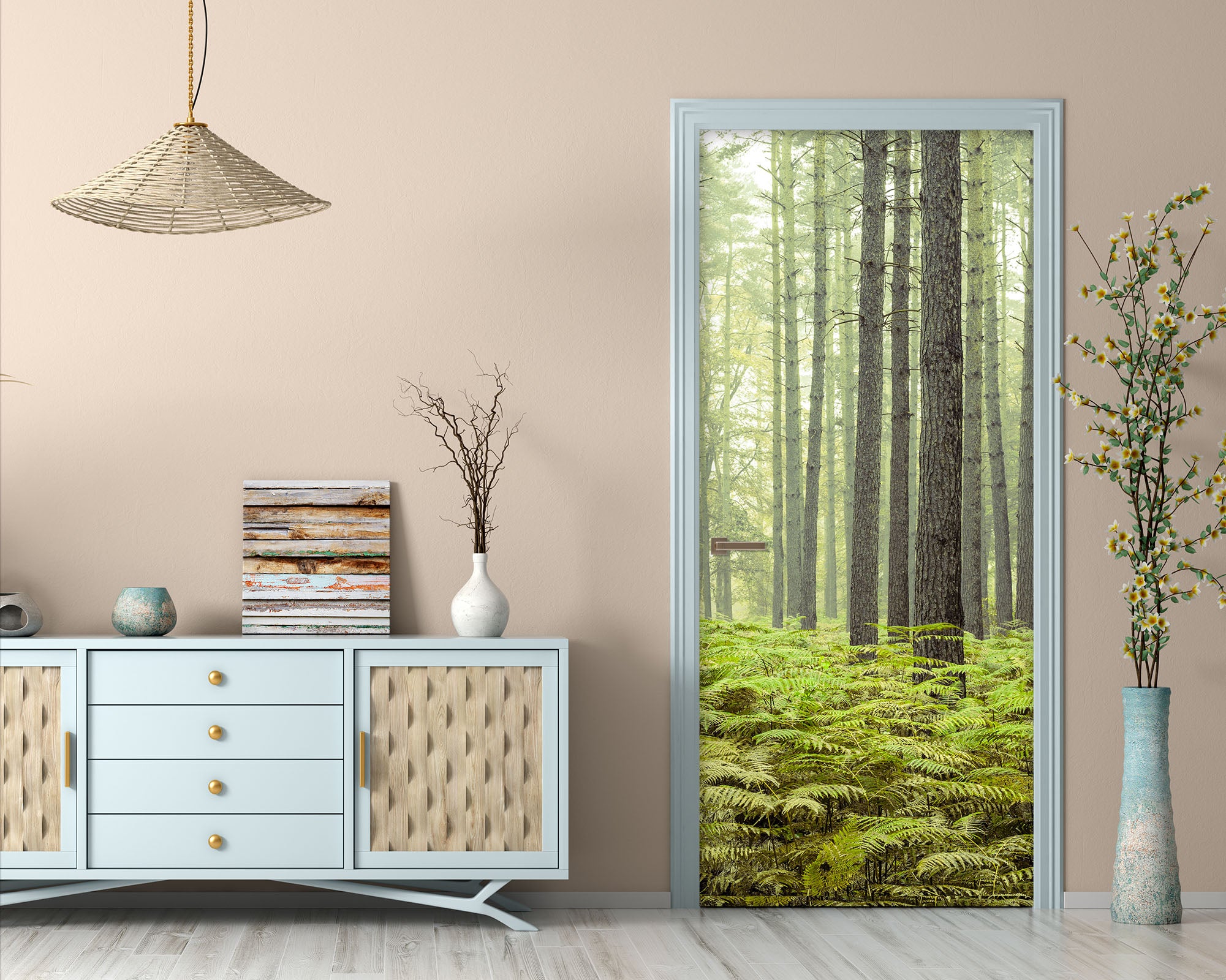 3D Trees Forest 101127 Assaf Frank Door Mural