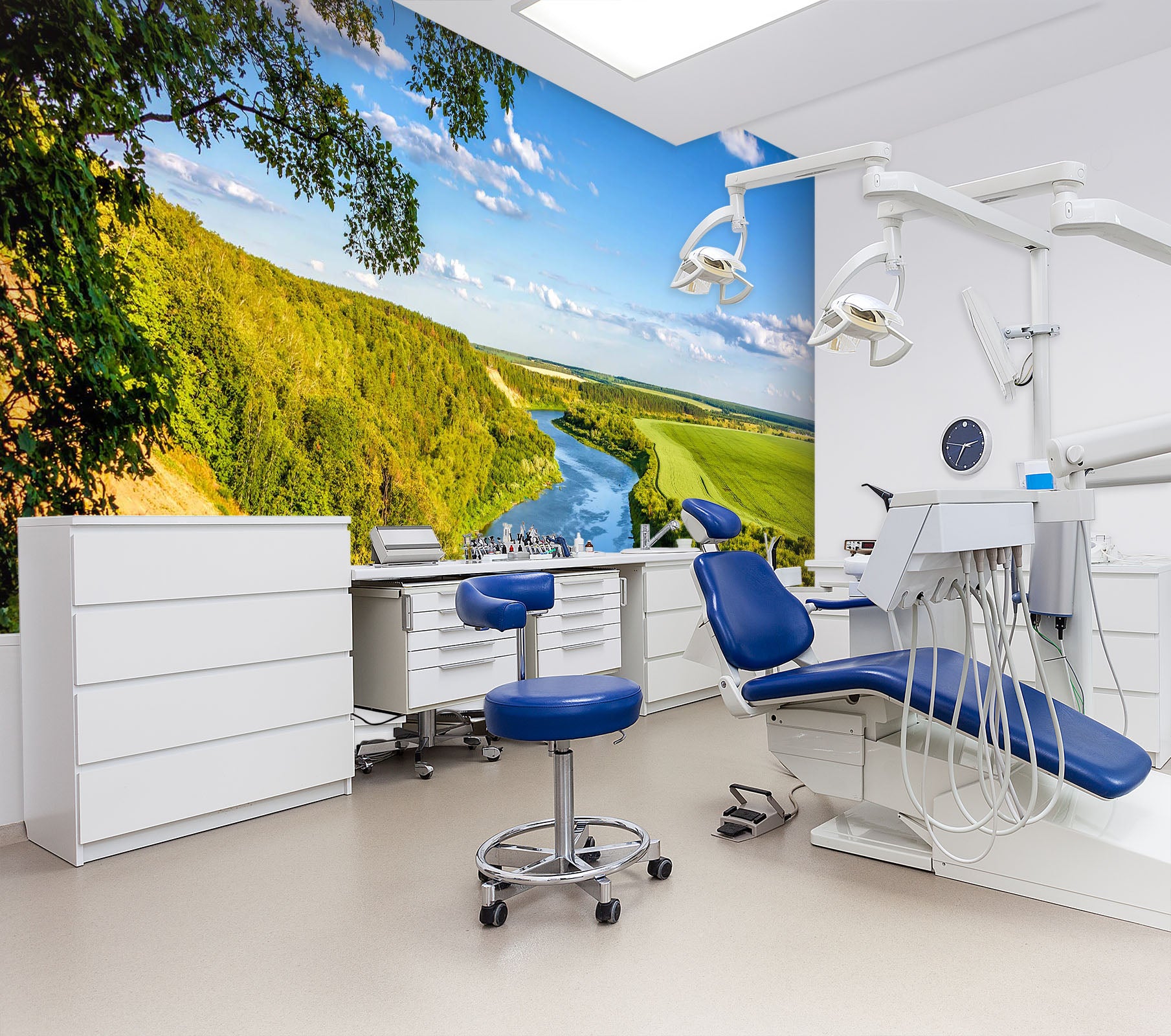 3D River Bank Landscape 326 Wall Murals