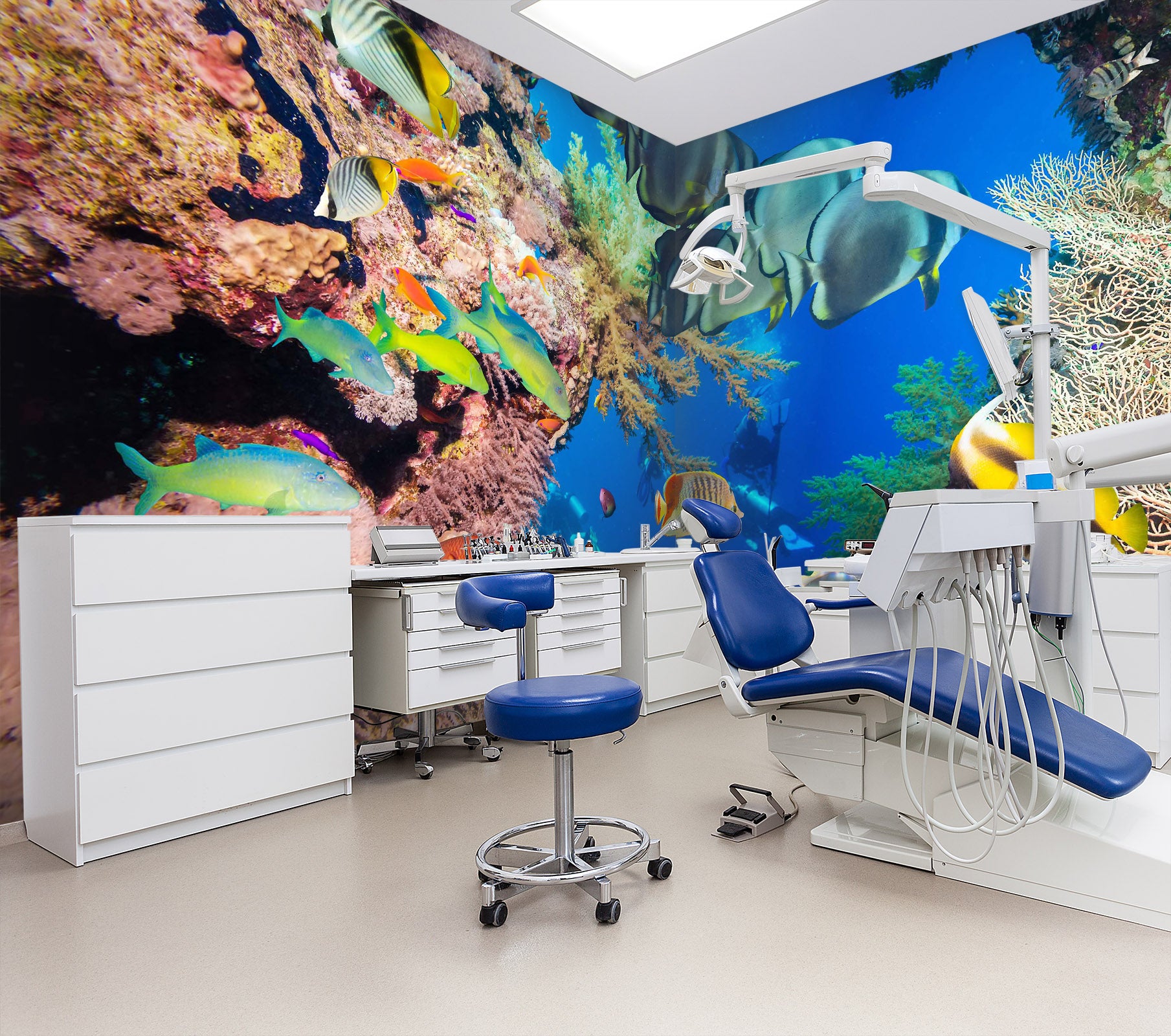 3D Submarine Coral 337 Wall Murals