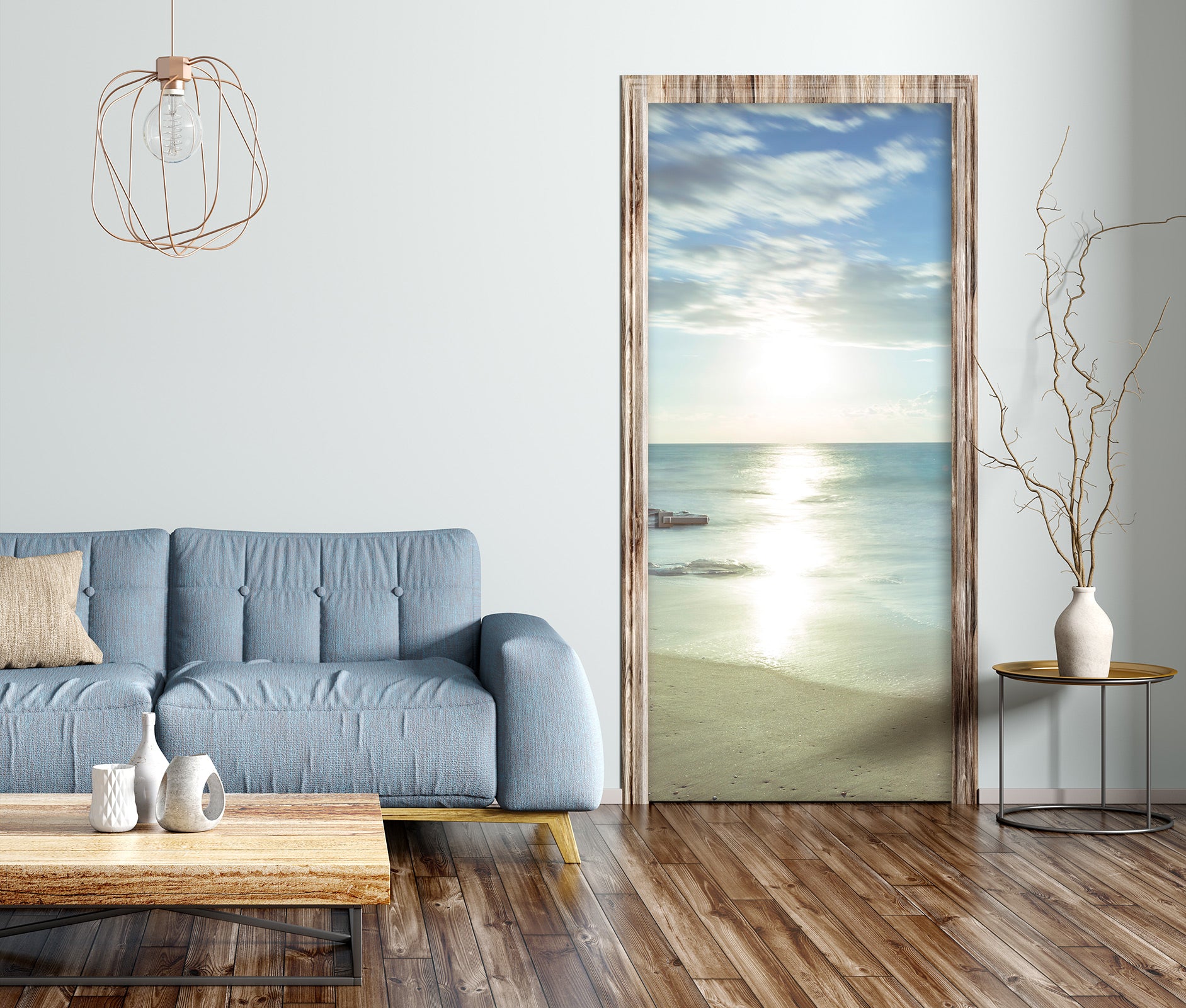 3D Sky Ocean 10731 Assaf Frank Door Mural