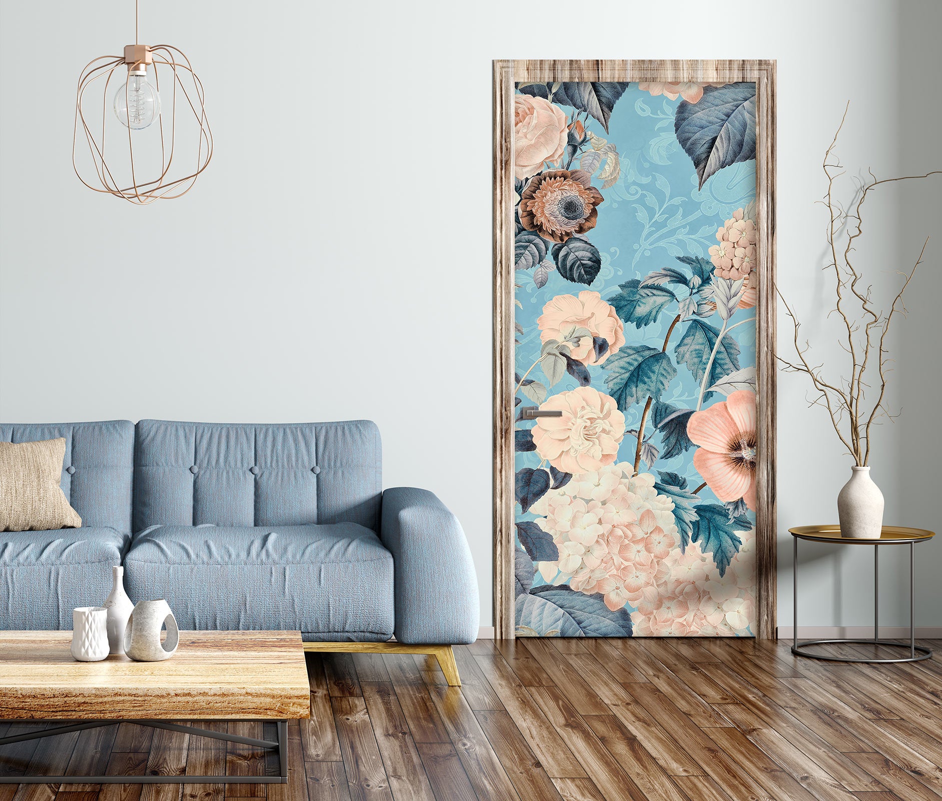 3D Flowers Pattern 118139 Andrea Haase Door Mural