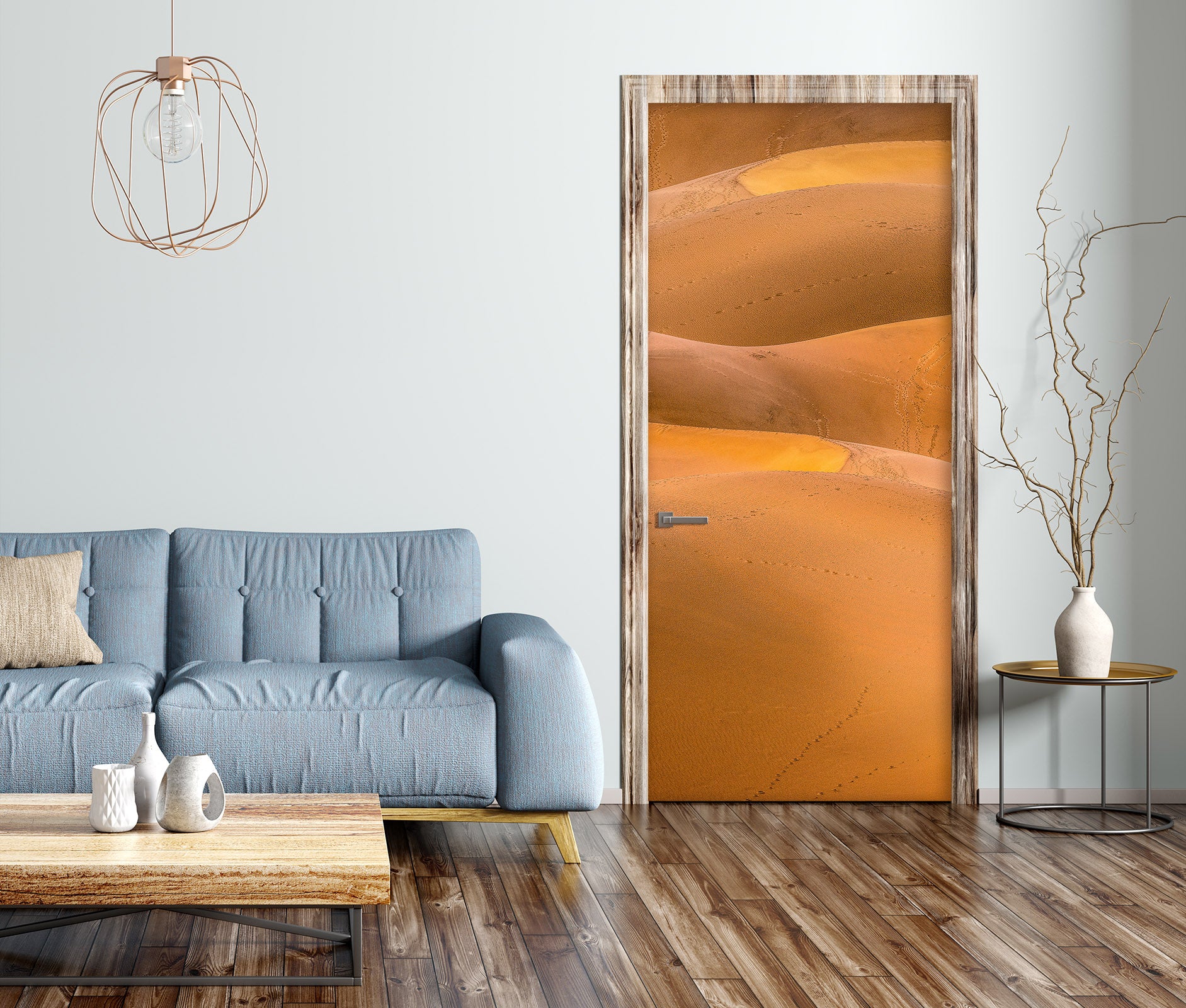 3D Gold Desert 119221 Marco Carmassi Door Mural