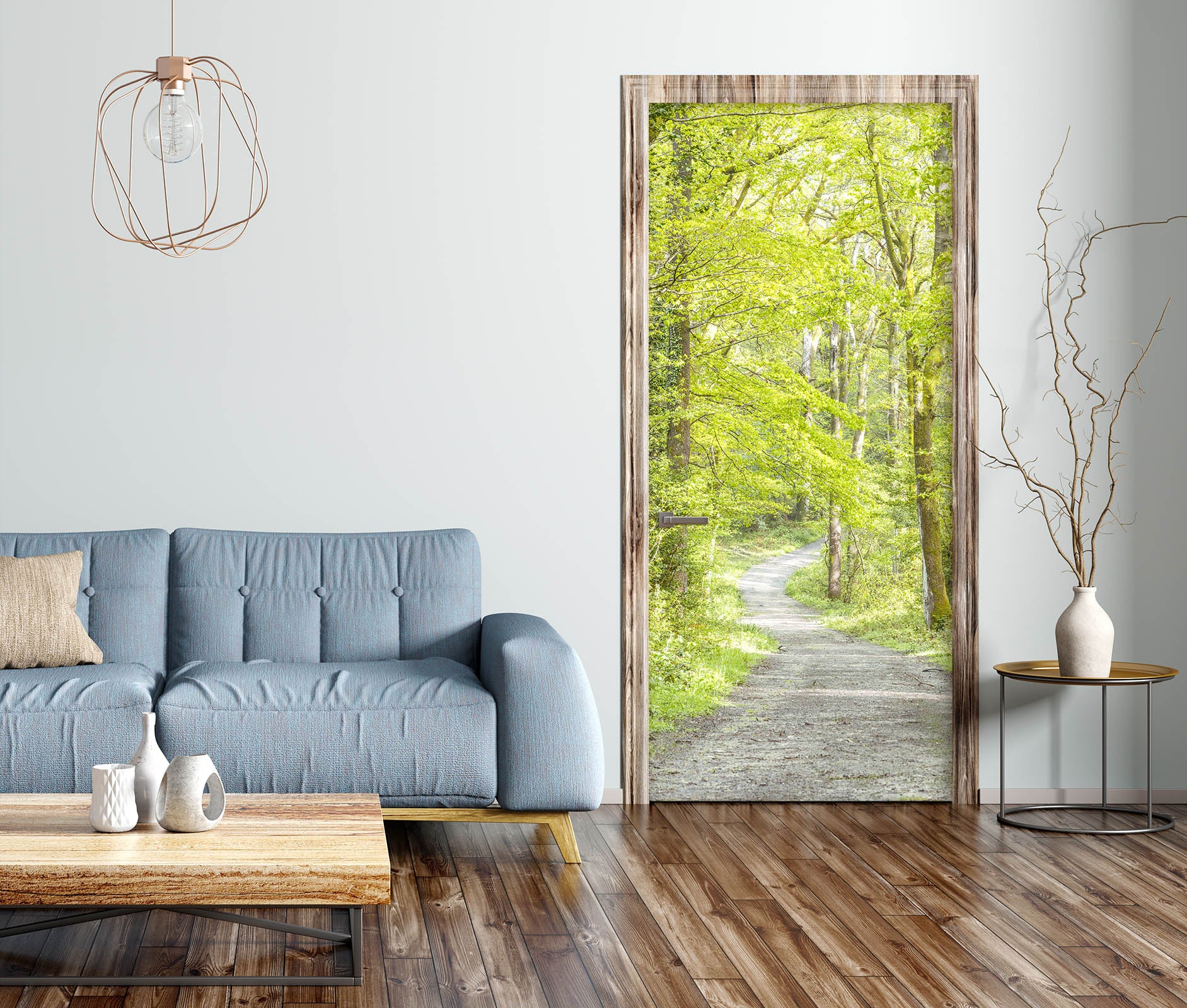 3D Spring Woods 5177 Assaf Frank Door Mural