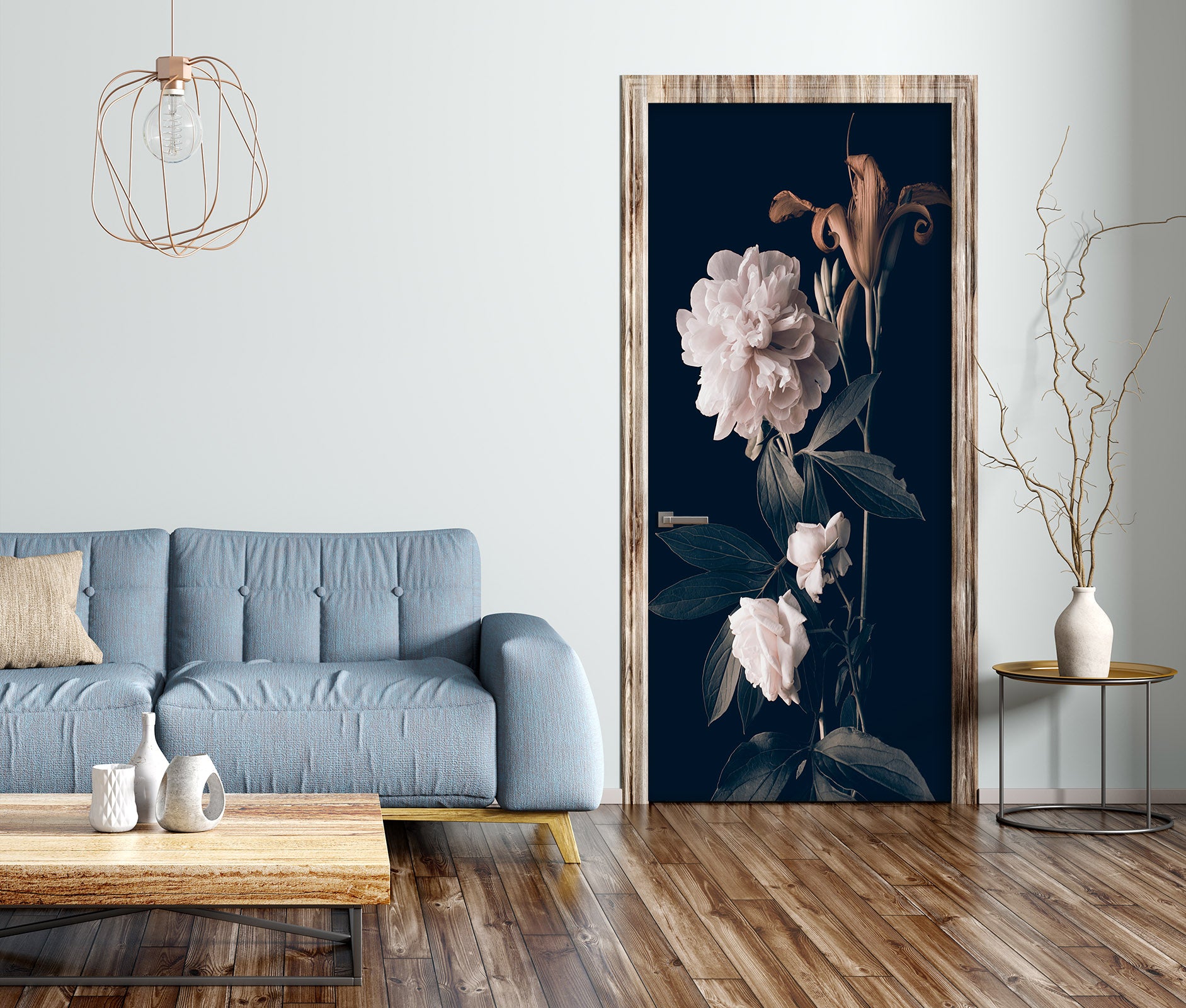 3D Flowers 25184 Door Mural