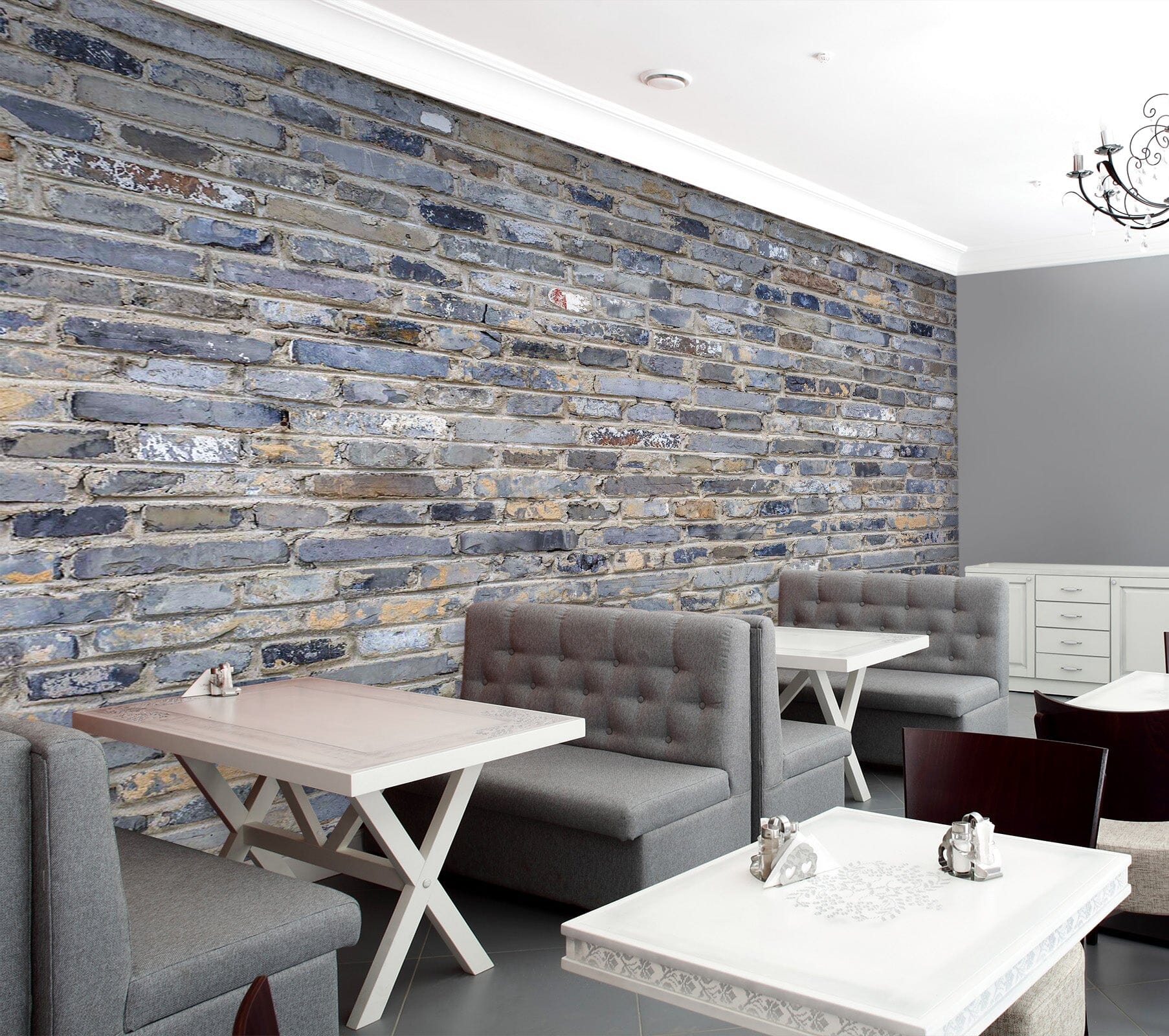 3D Grey Bricks 1420 Wall Murals Wallpaper AJ Wallpaper 2