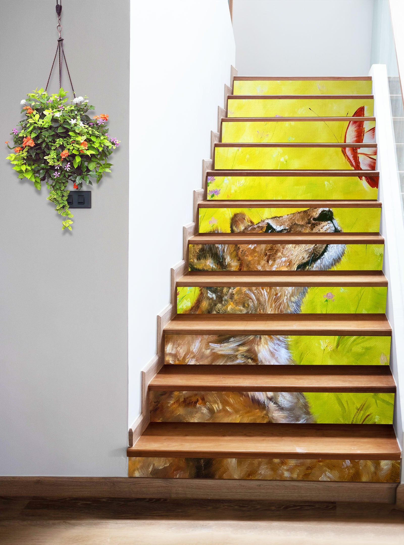 3D Lion Butterfly 2177 Skromova Marina Stair Risers