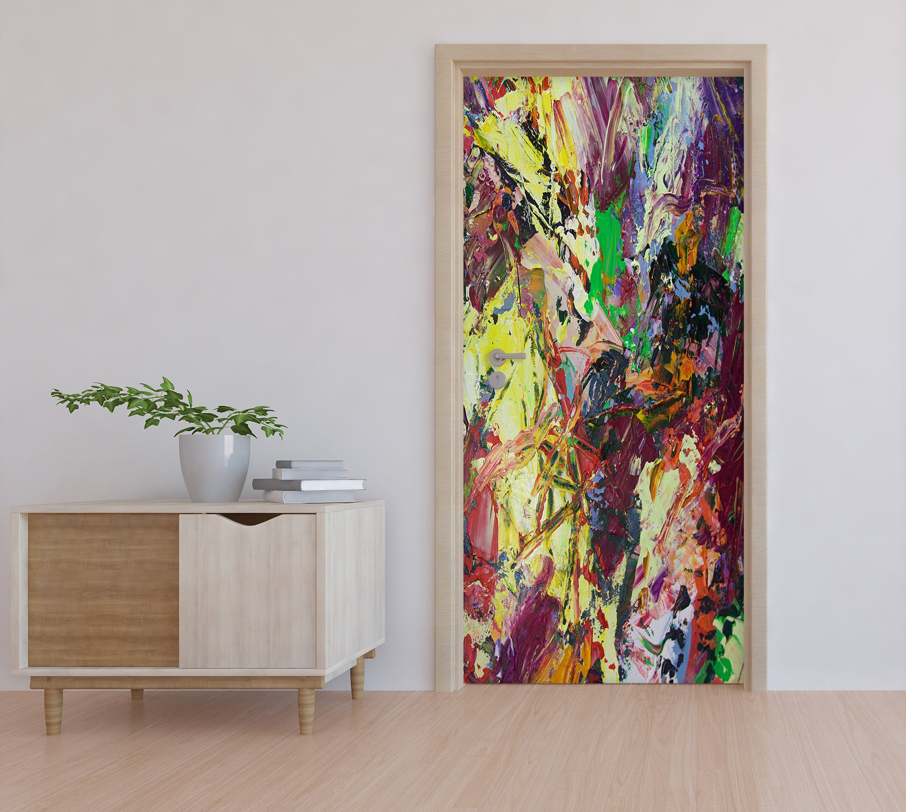 3D Colorful Paint Texture 10125 Allan P. Friedlander Door Mural