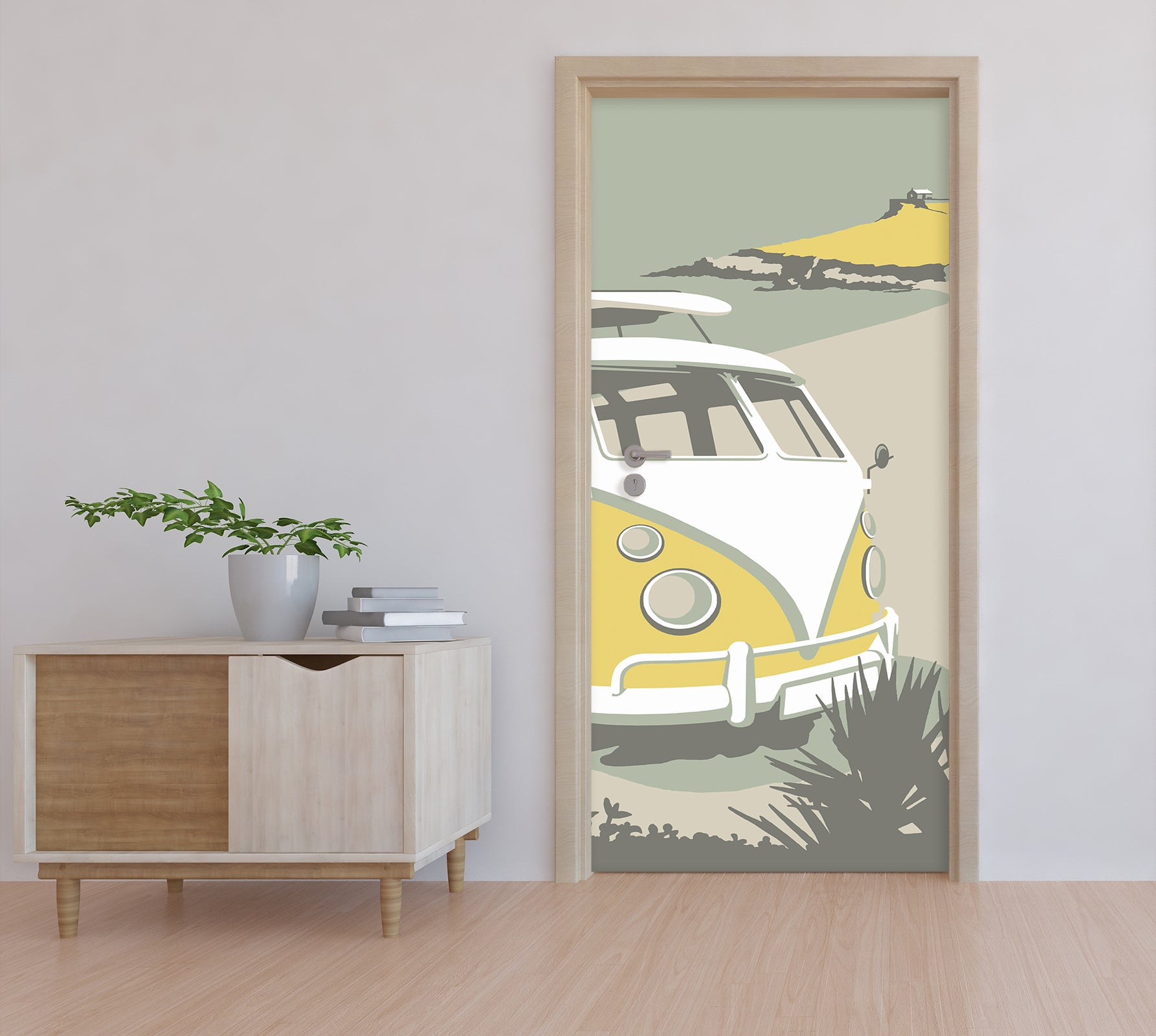 3D Bus Car 9283 Steve Read Door Mural