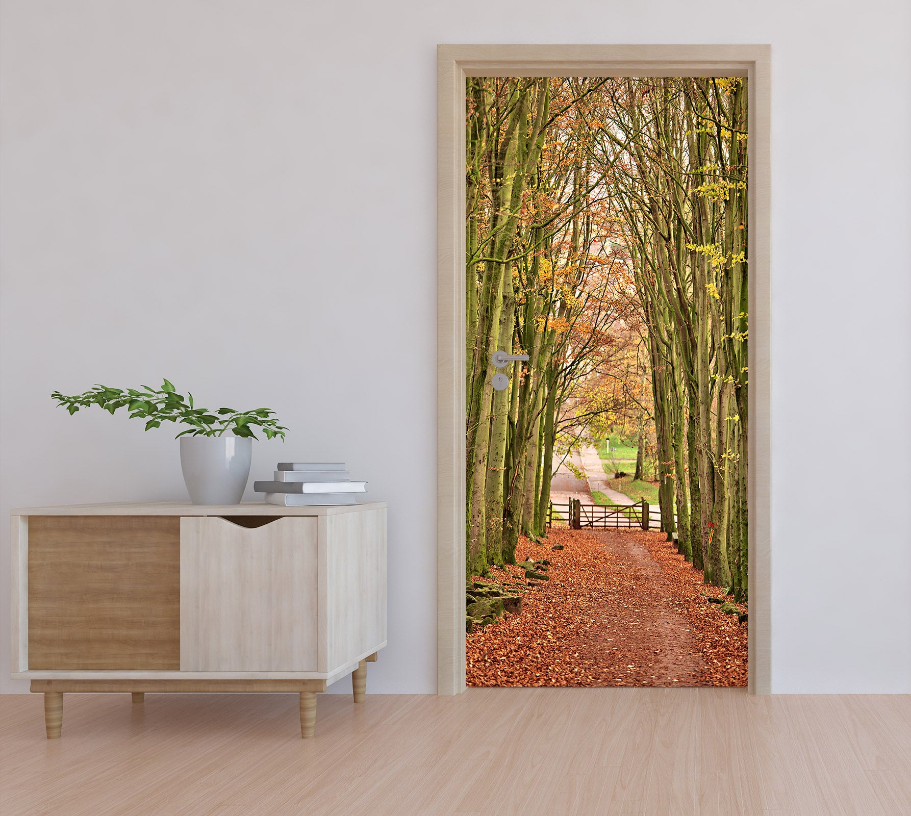 3D Forest Corridor 22045 Door Mural