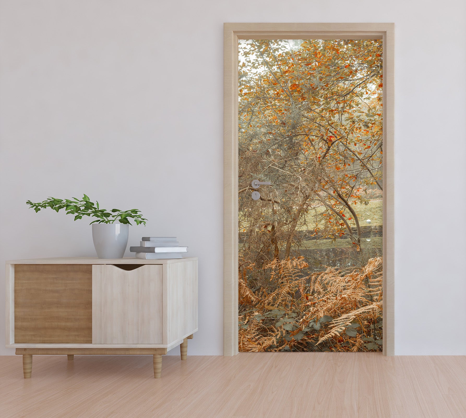 3D Autumn Trees 5106 Assaf Frank Door Mural