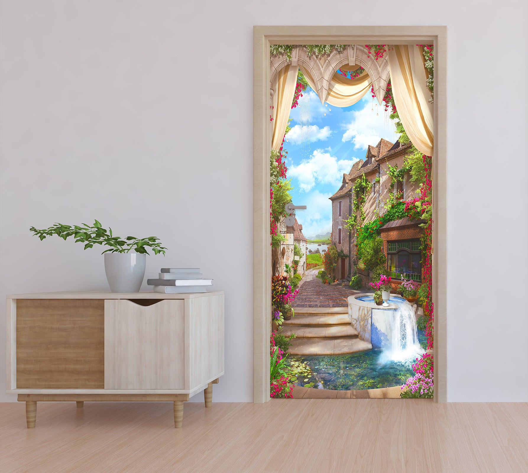 3D Stairs 22175 Door Mural