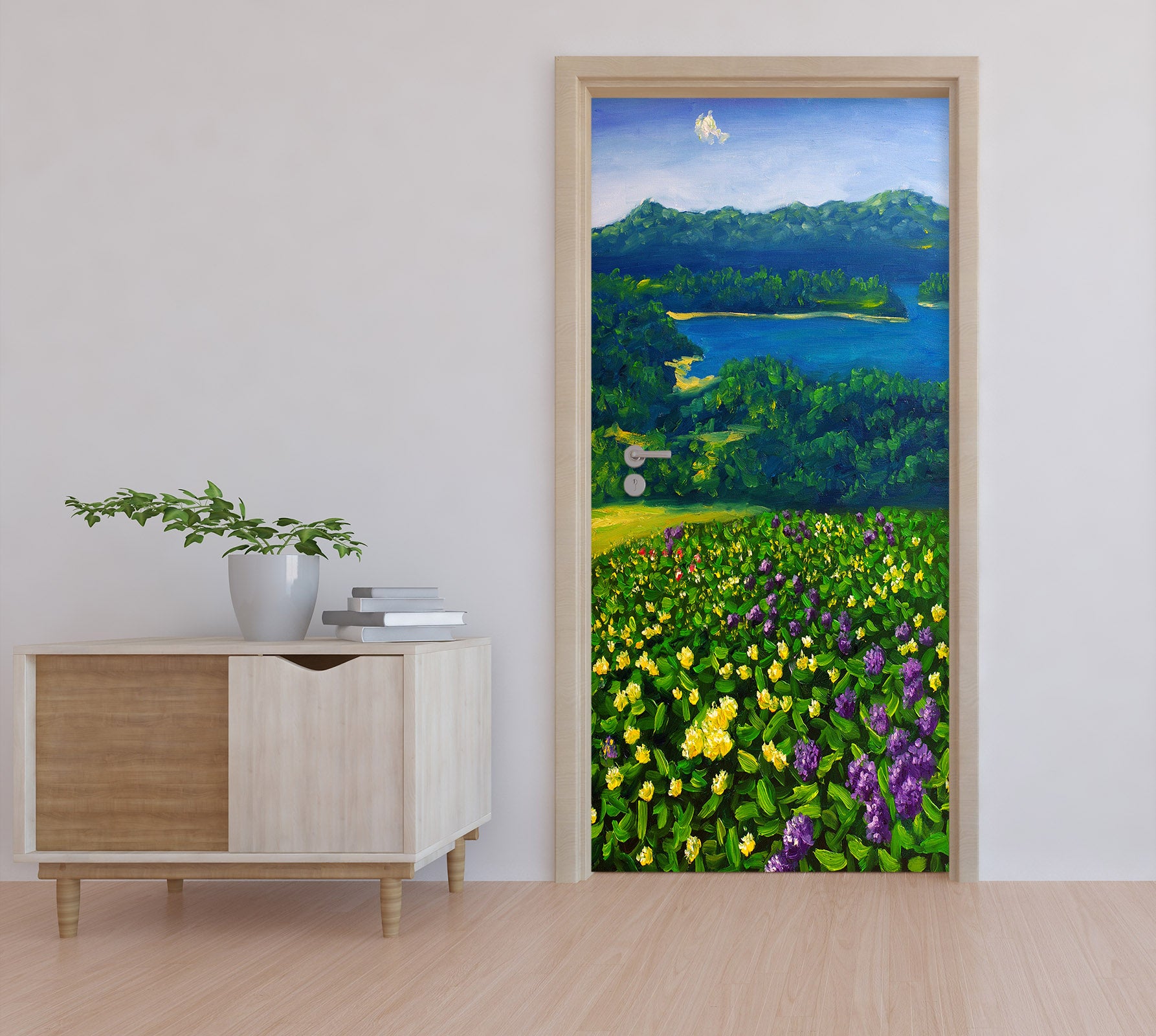 3D Flower Bush 25074 Door Mural