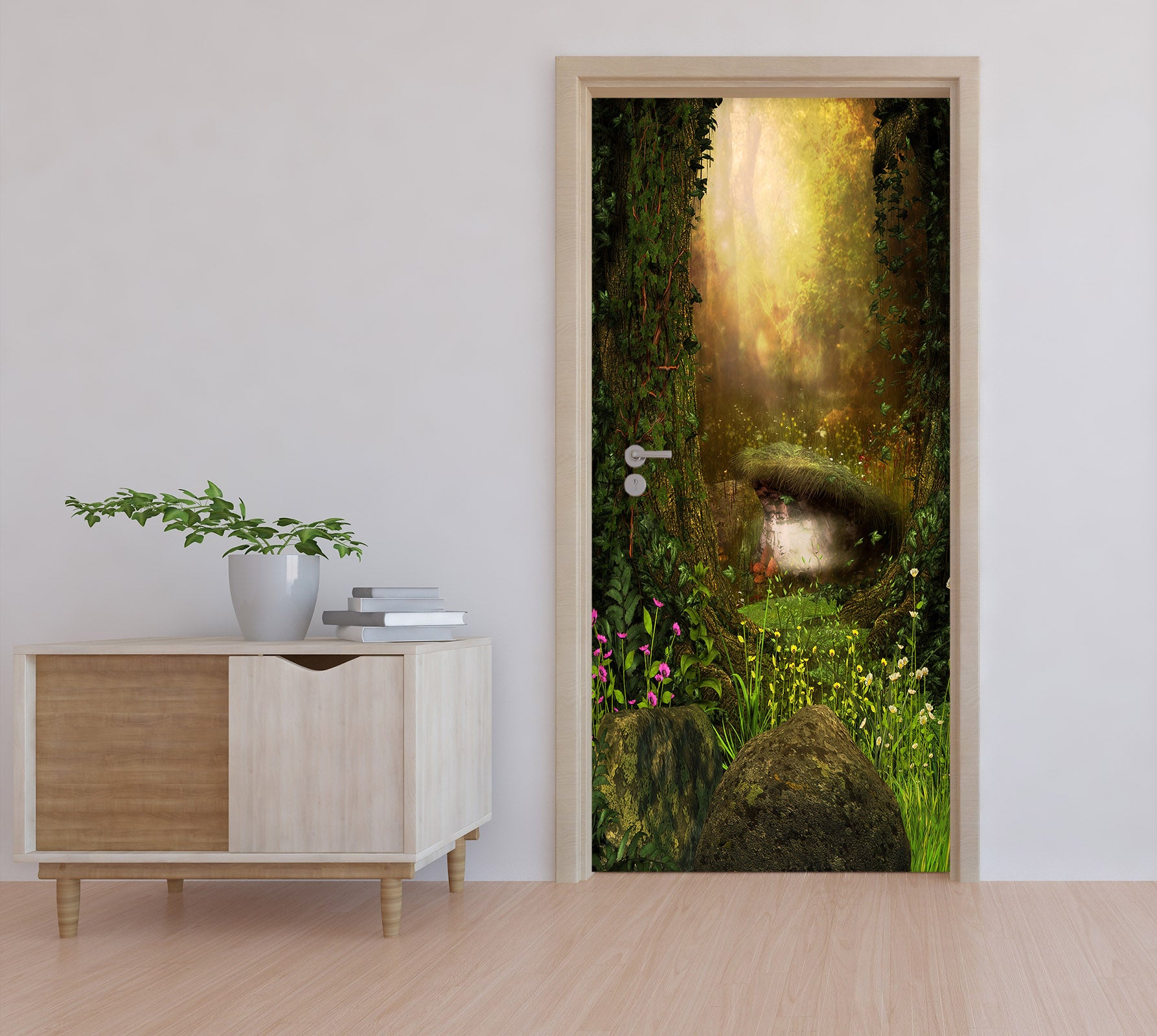 3D Stone Cave 25079 Door Mural