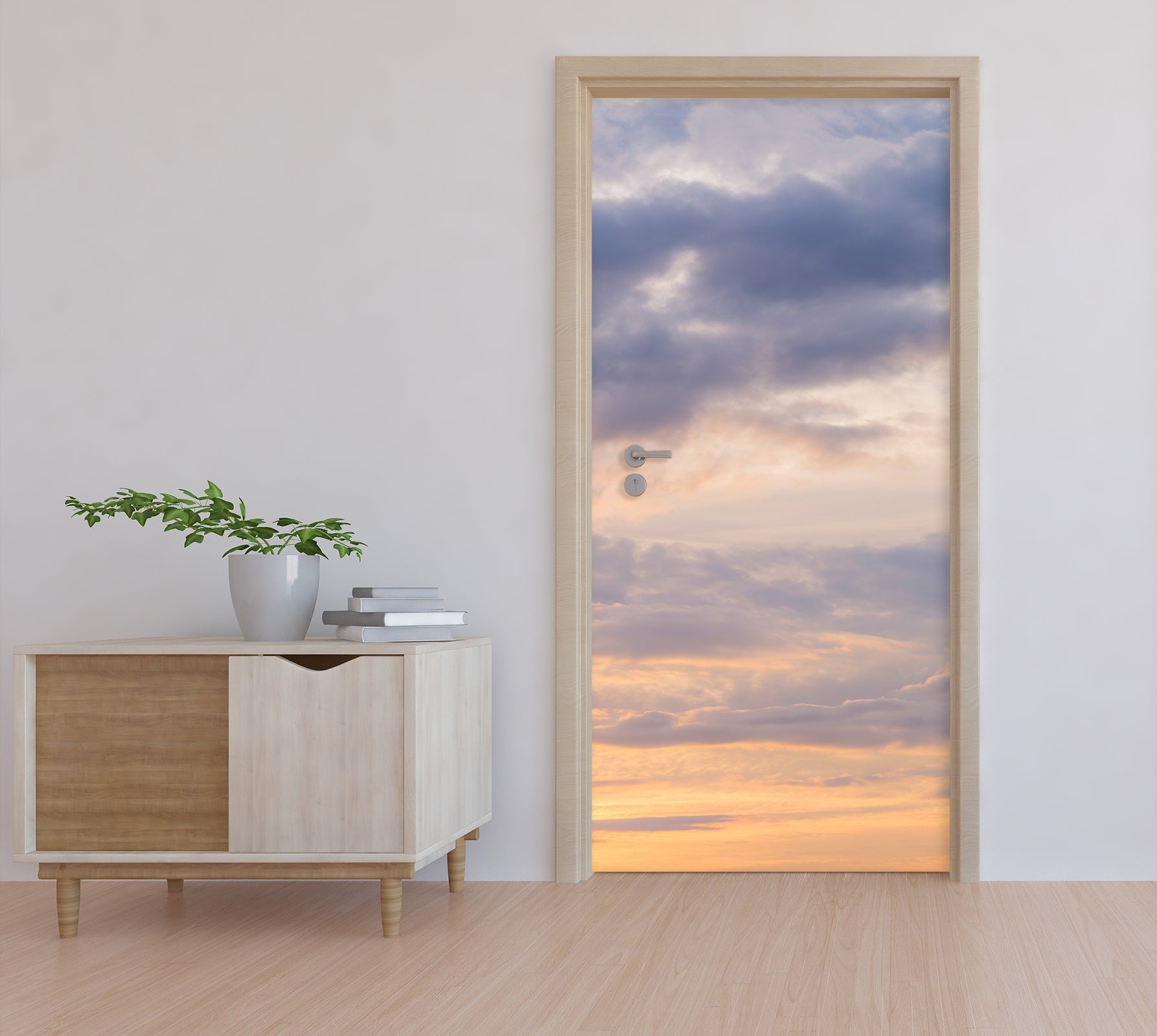 3D Sunset Clouds 5194 Assaf Frank Door Mural