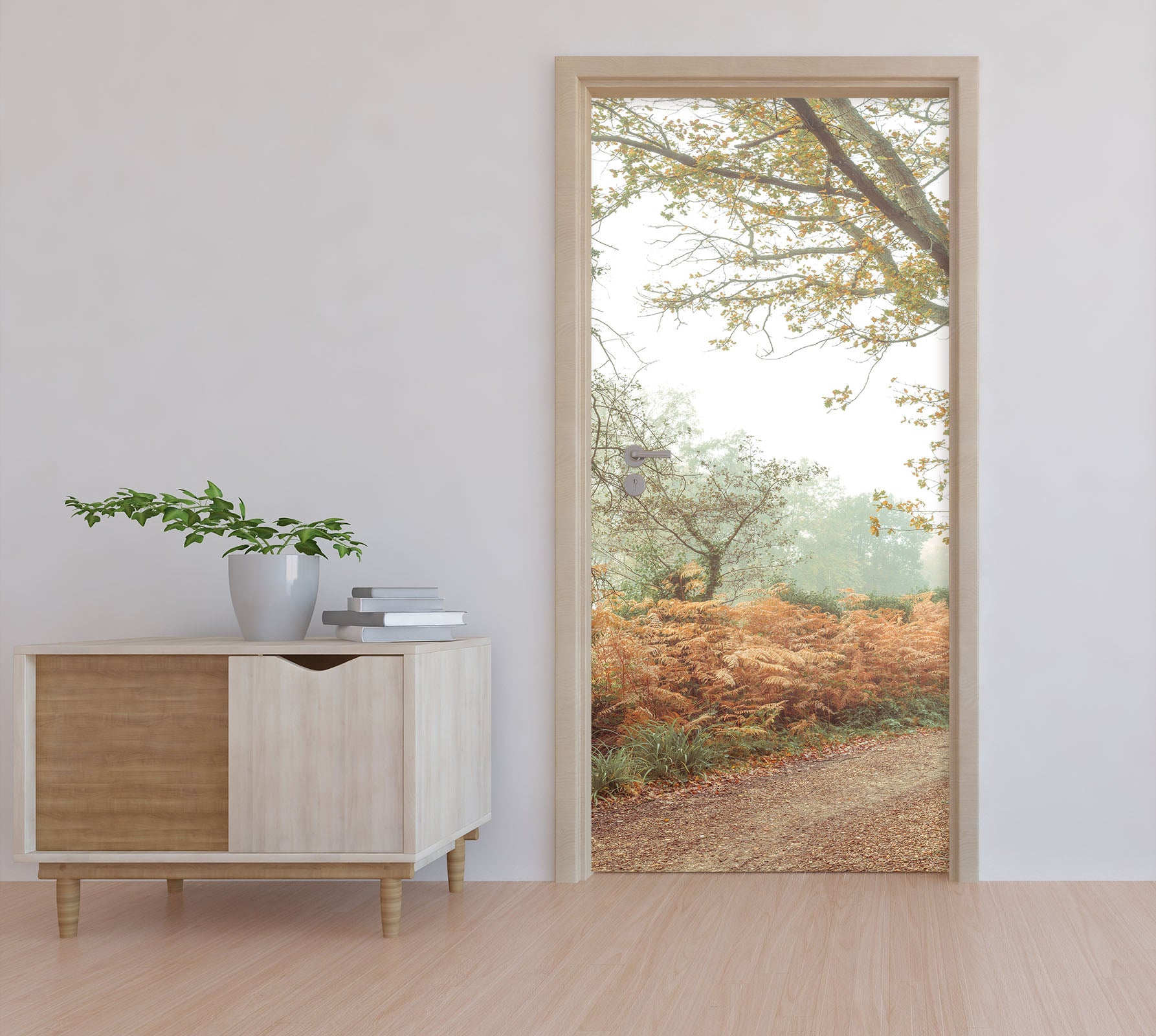 3D Forest Path 5084 Assaf Frank Door Mural