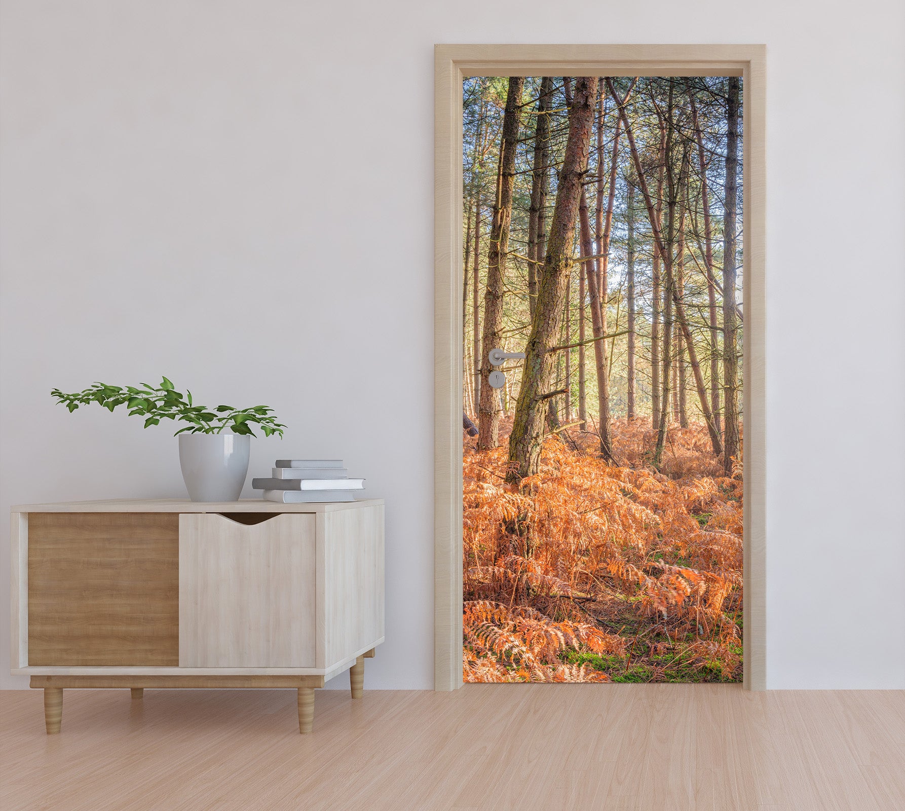 3D Yellow Weeds 5117 Assaf Frank Door Mural