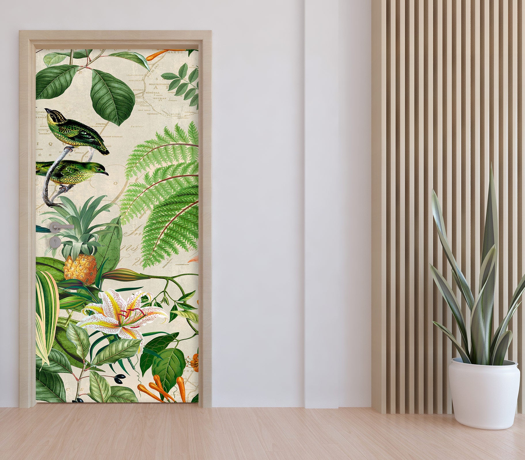 3D Pineapple Grove 11925 Andrea Haase Door Mural