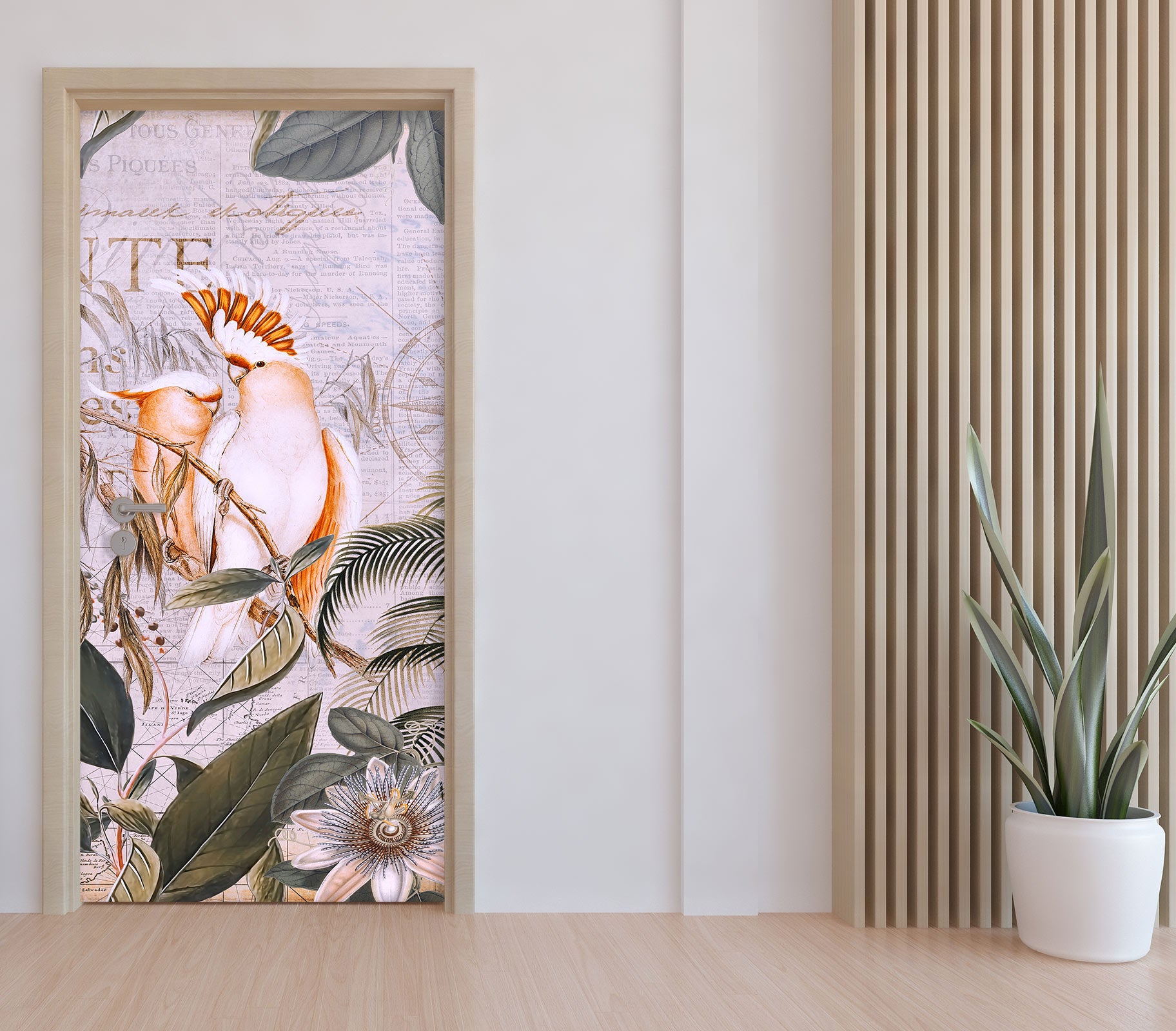 3D Parrot Grove 11948 Andrea Haase Door Mural