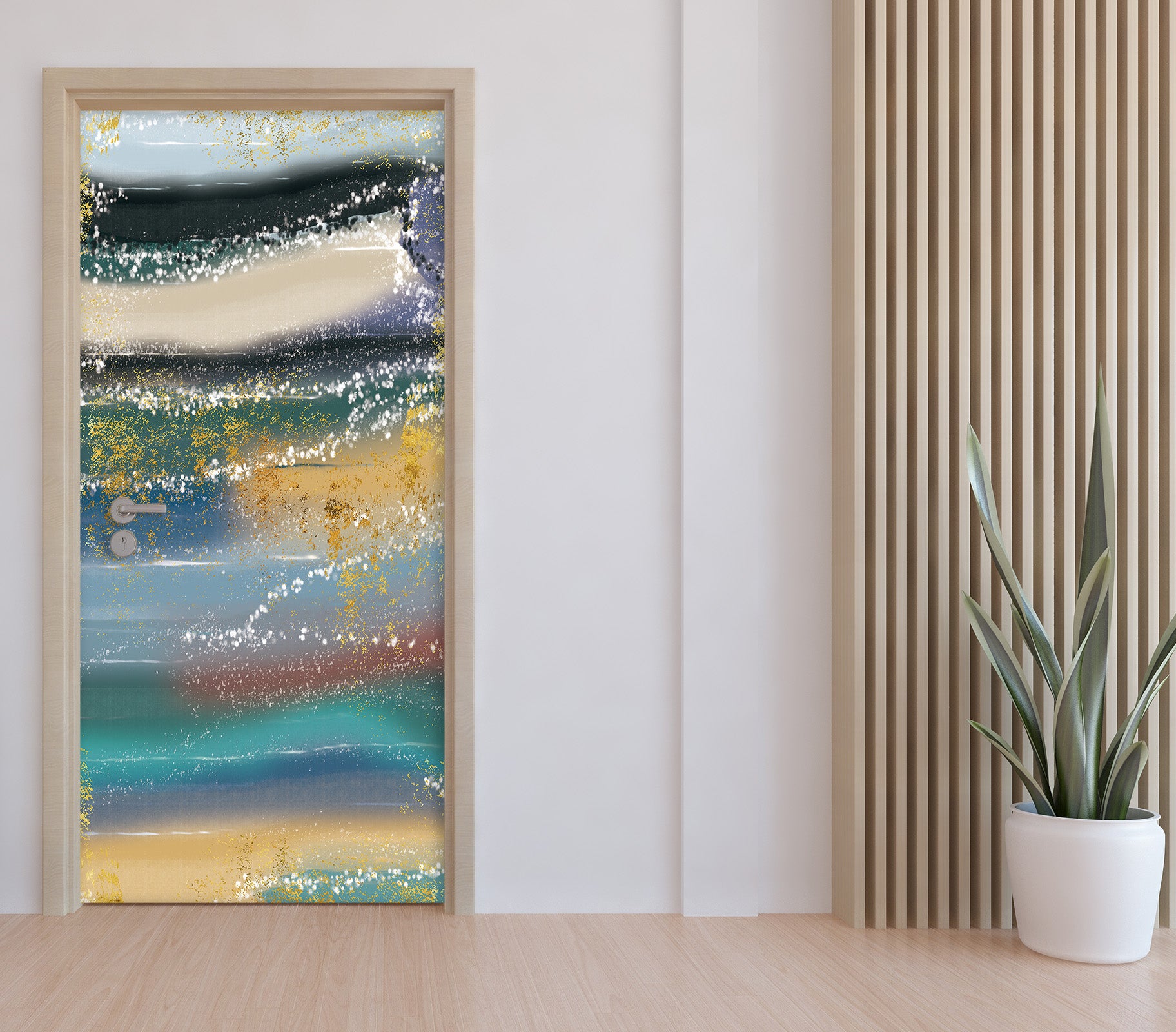 3D Color Pattern 21209 Door Mural