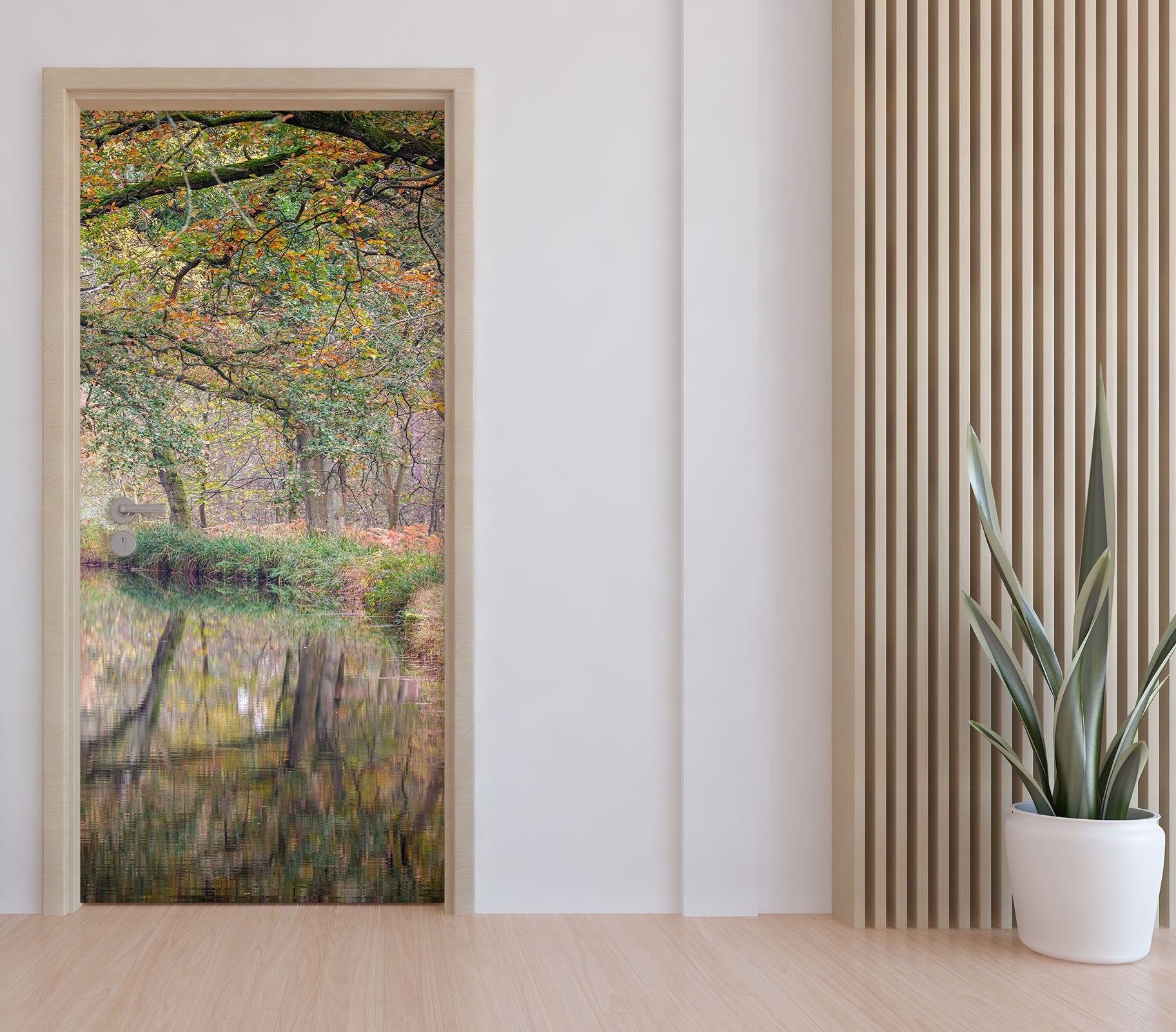 3D Autumn Forest 5100 Assaf Frank Door Mural