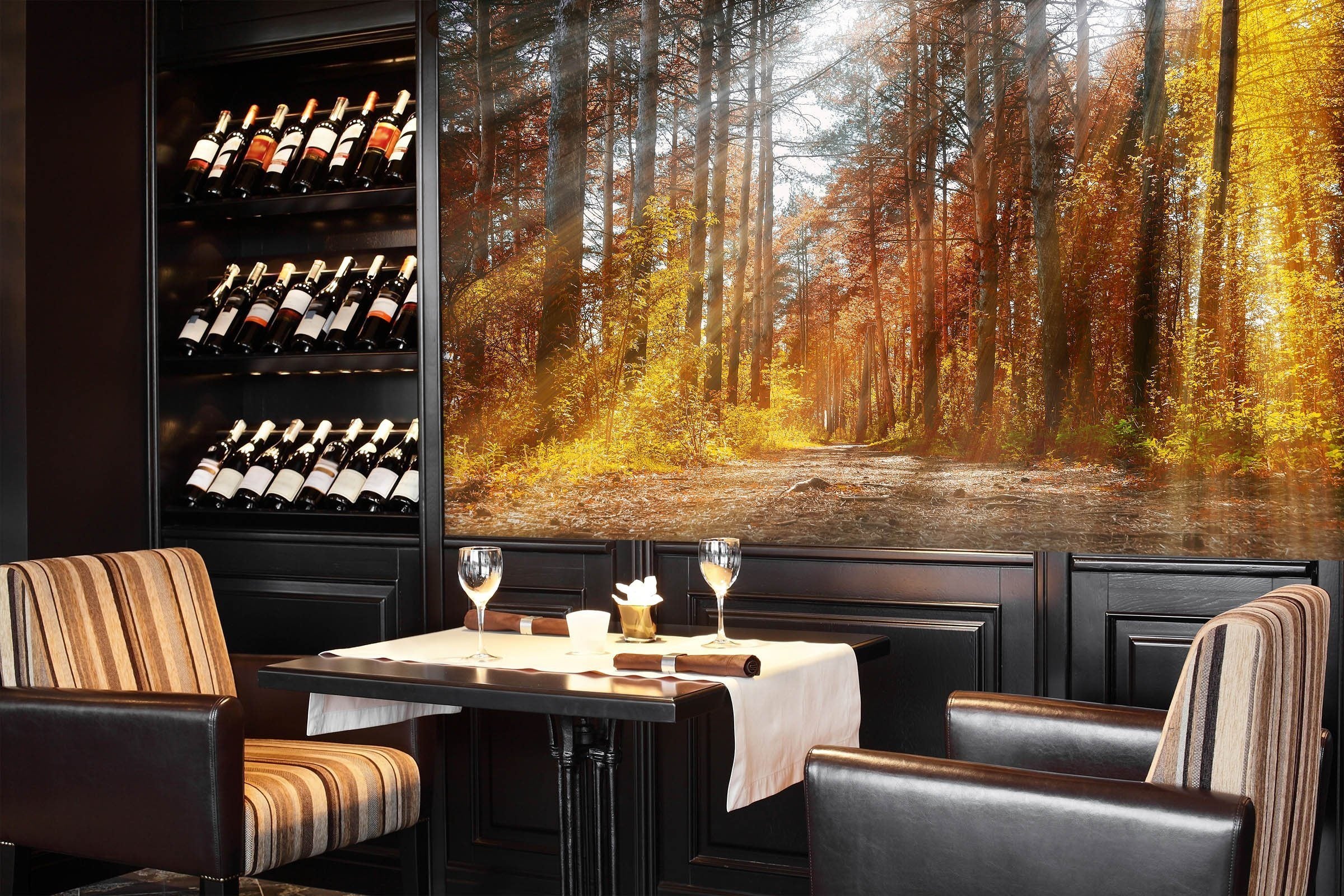 3D Autumn Forest Sun 22 Wall Murals Wallpaper AJ Wallpaper 2