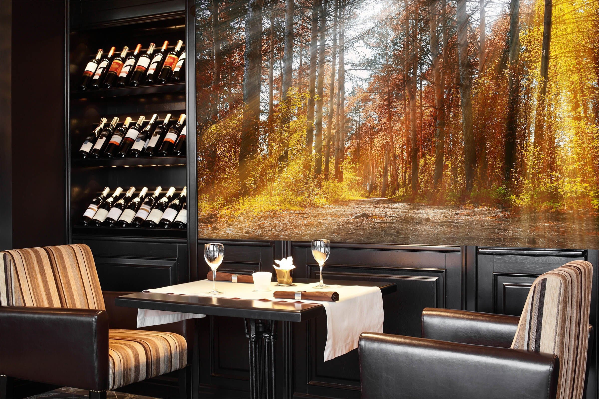 3D Autumn Forest 243 Wall Murals Wallpaper AJ Wallpaper 2