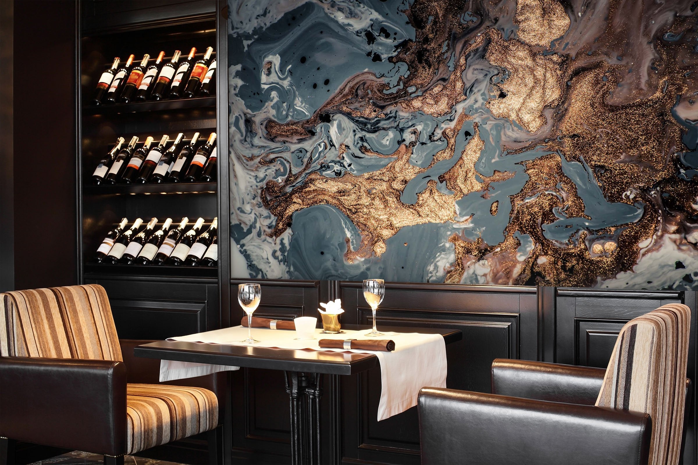 3D Golden Mist Liquid 26 Wall Murals Wallpaper AJ Wallpaper 2