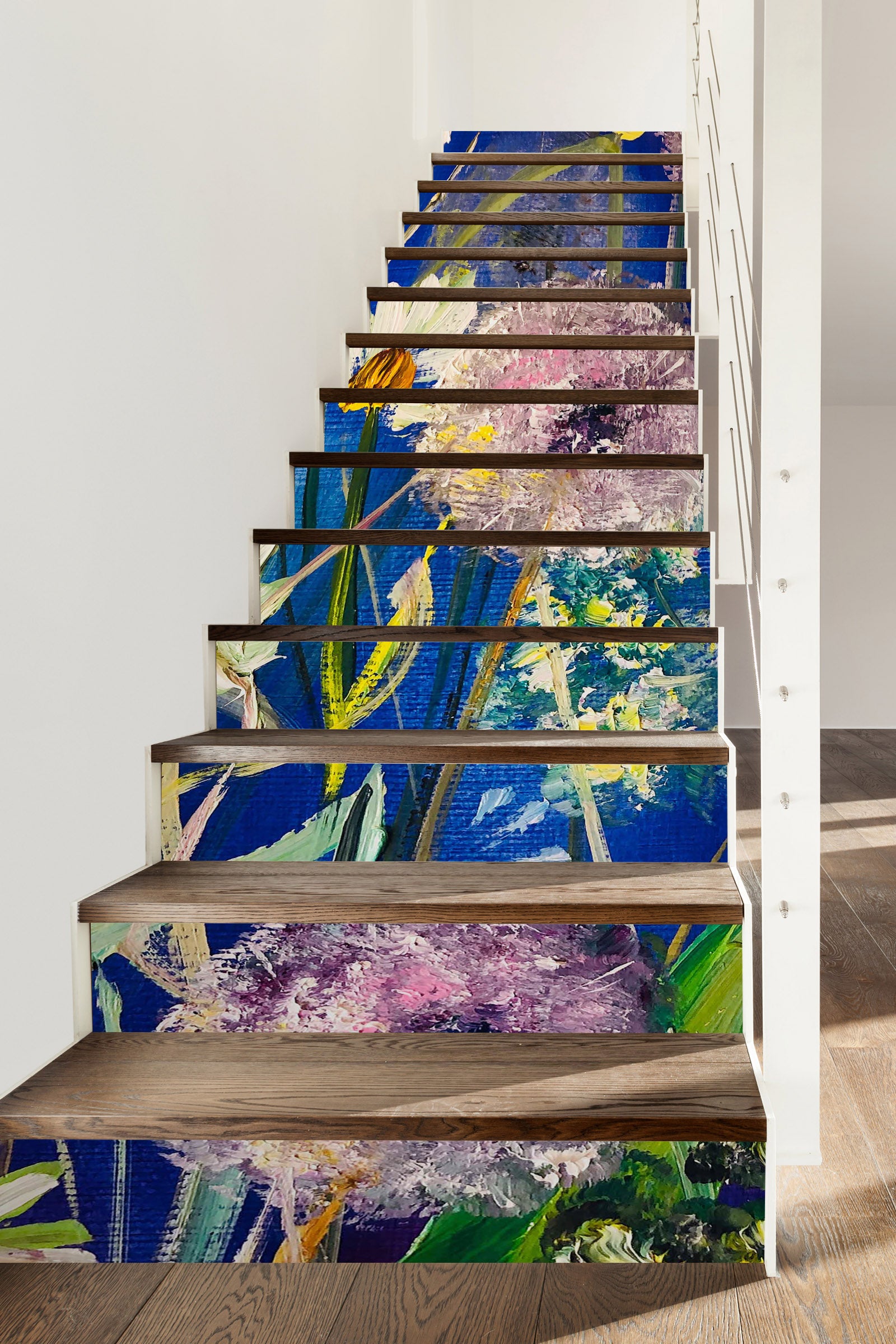 3D Purple Dandelion 2009 Skromova Marina Stair Risers