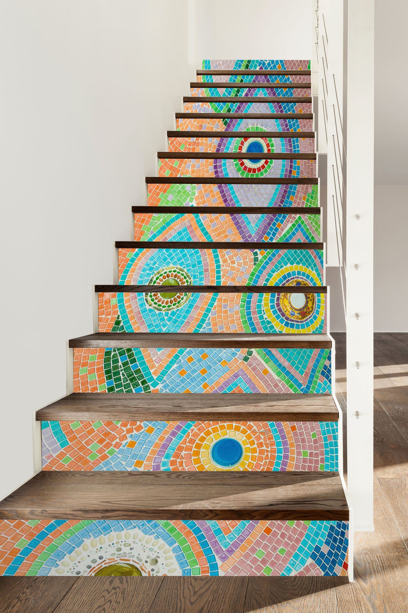 3D Gemstone 7654 Stair Risers Wallpaper AJ Wallpaper