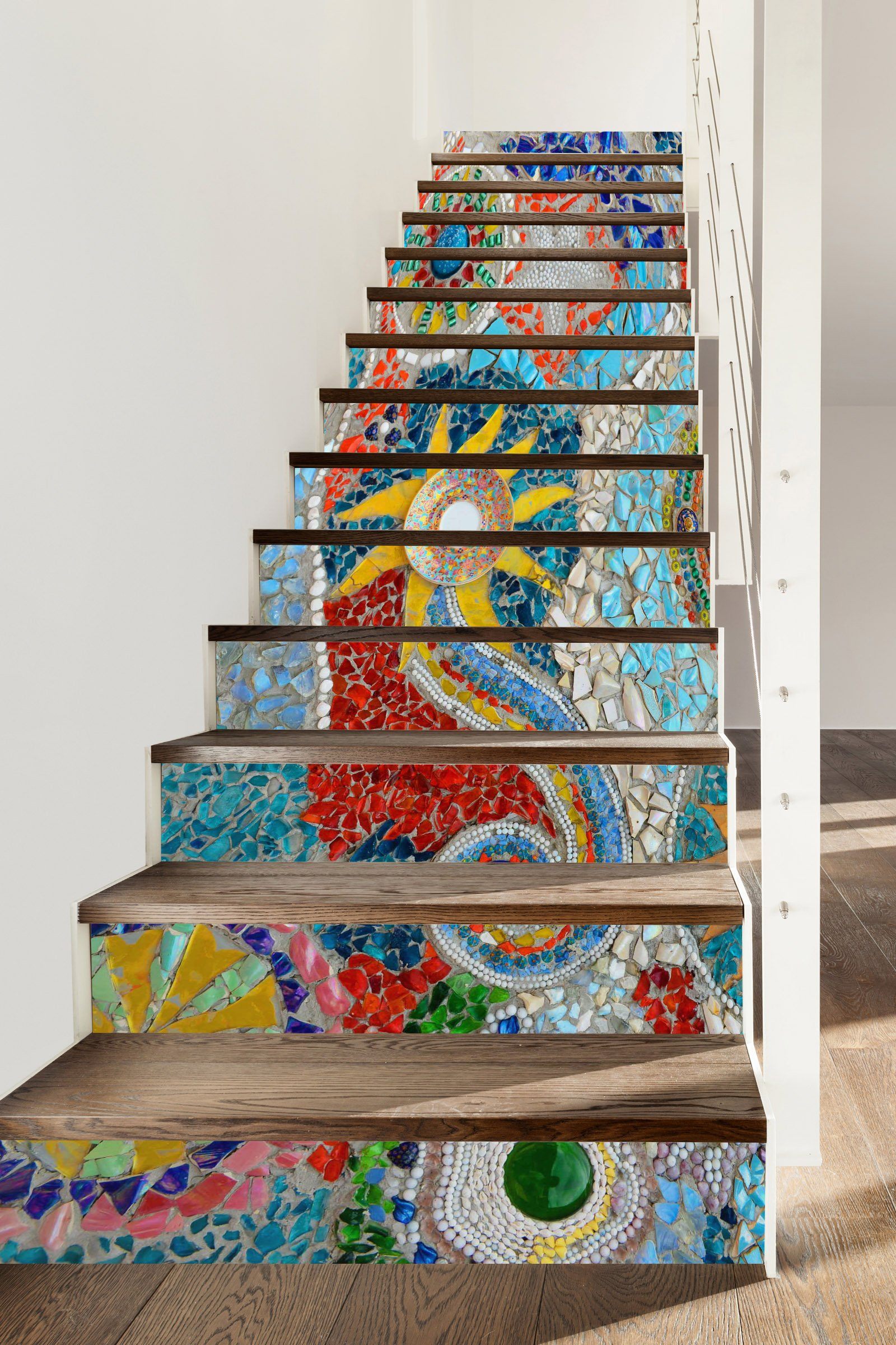 3D Gemstone 367 Stair Risers Wallpaper AJ Wallpaper